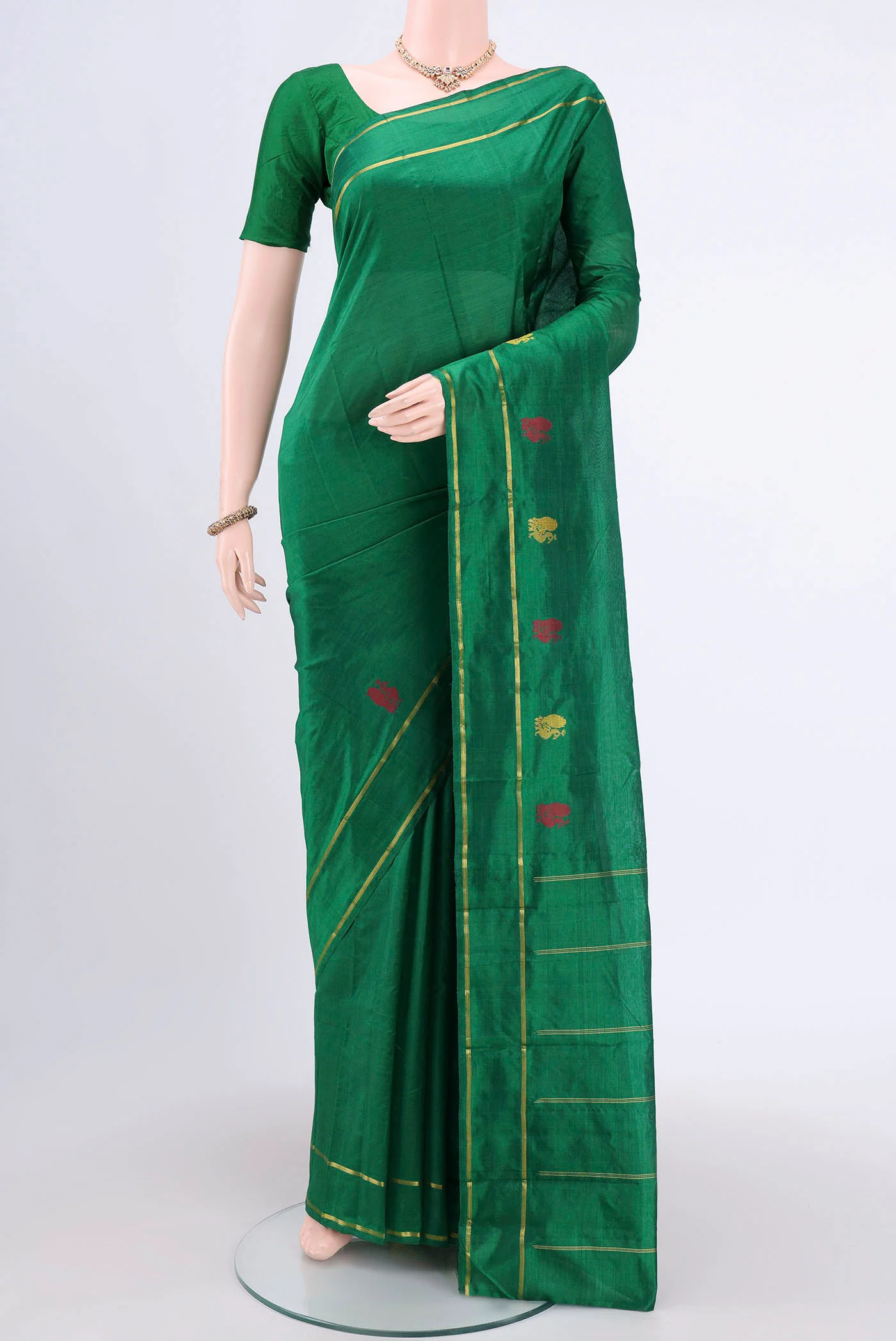 Green Kanchipuram Silk Saree