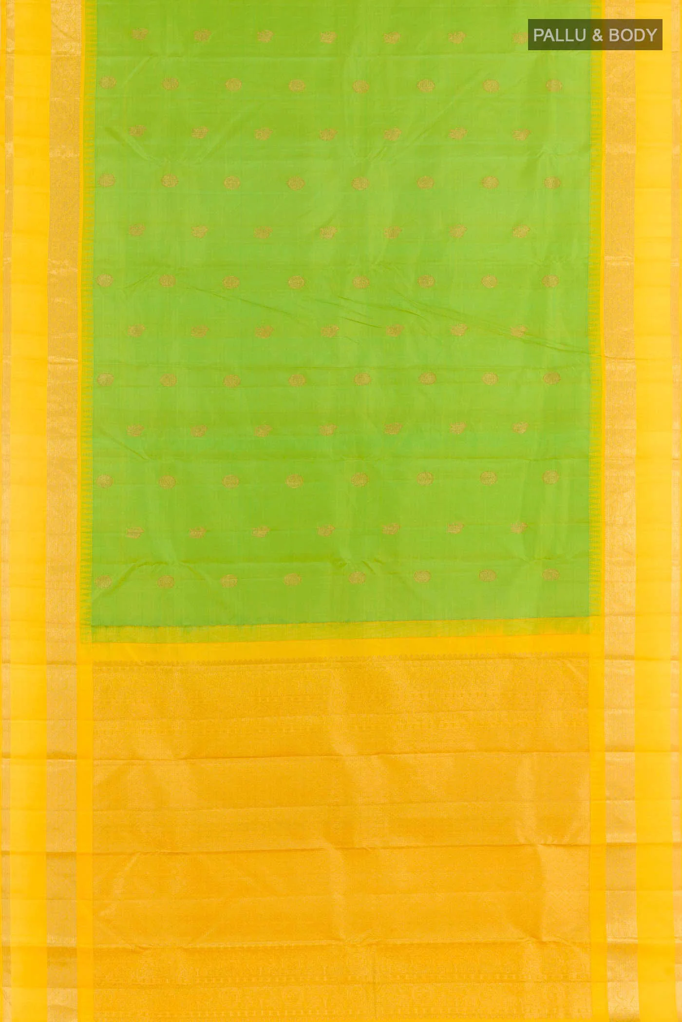 Green Kanchipuram Silk Saree - Image 3