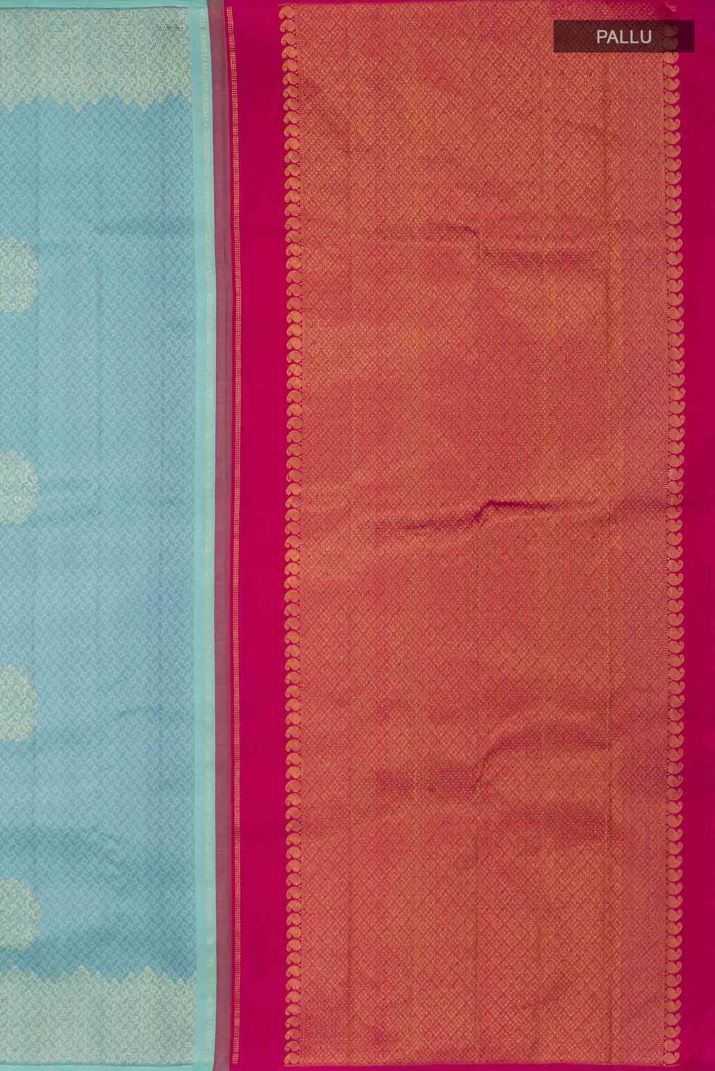 Green Kanjivaram Silk Saree - Image 7