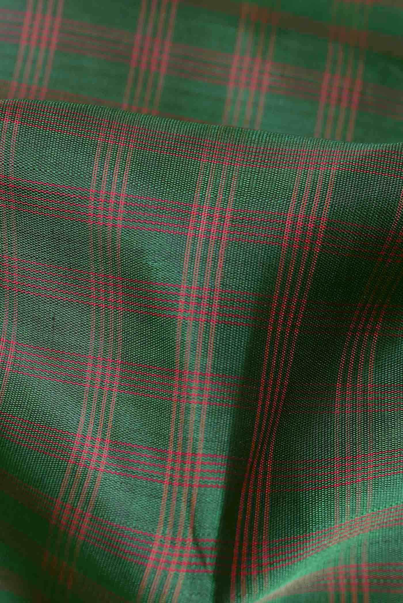 Green Kanchipuram Silk Saree - Image 2