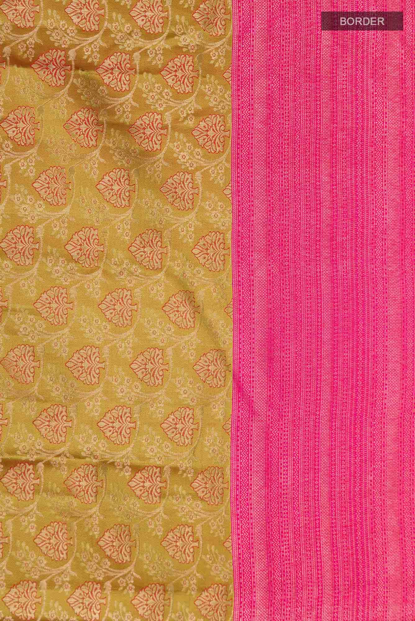 Green Kanchipuram Silk Saree - Image 5