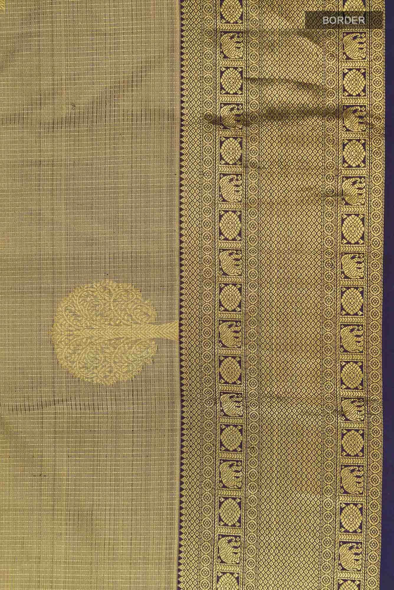 Green Kanjivaram Silk Saree - Image 5