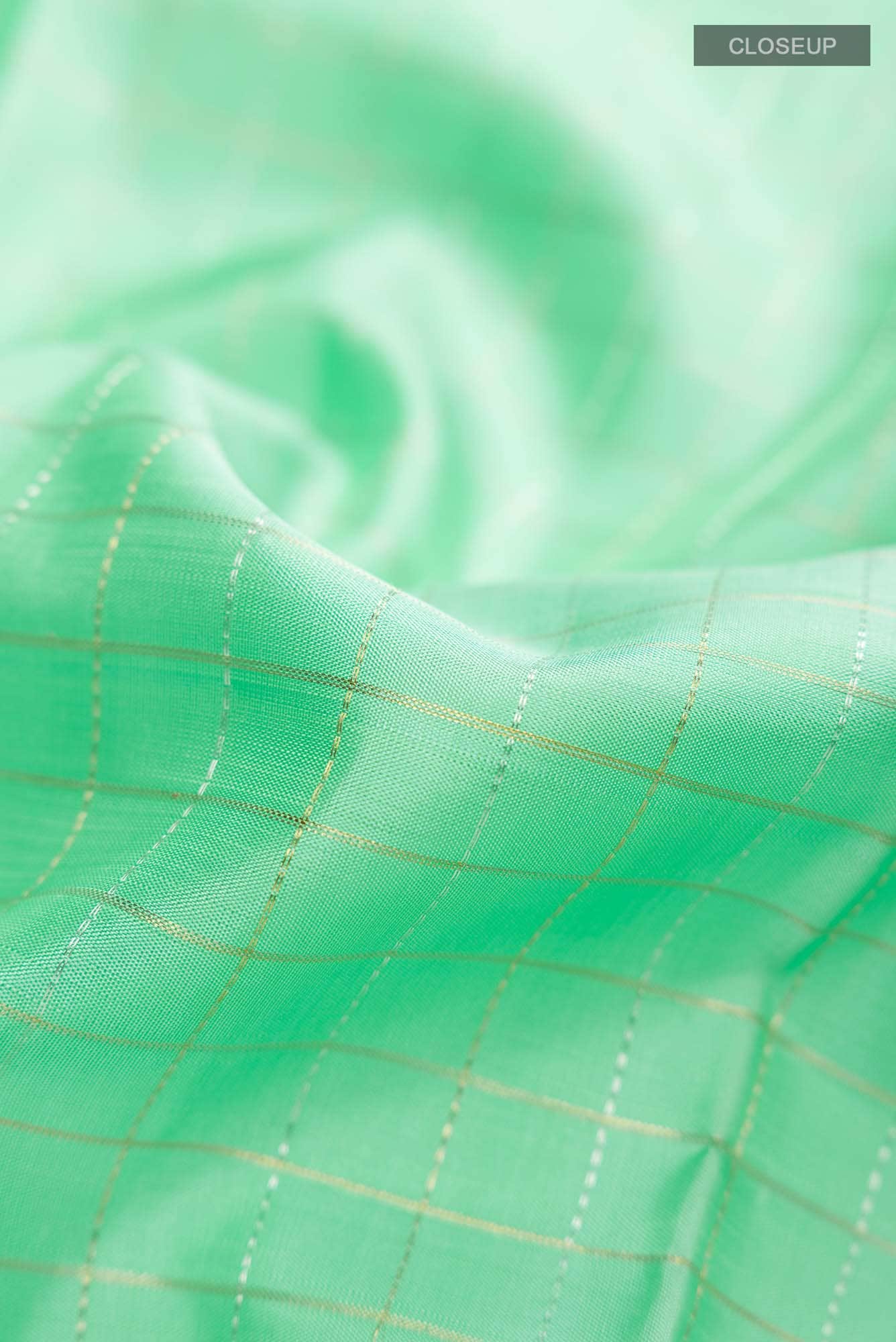 Green Kanjivaram Silk Saree - Image 3