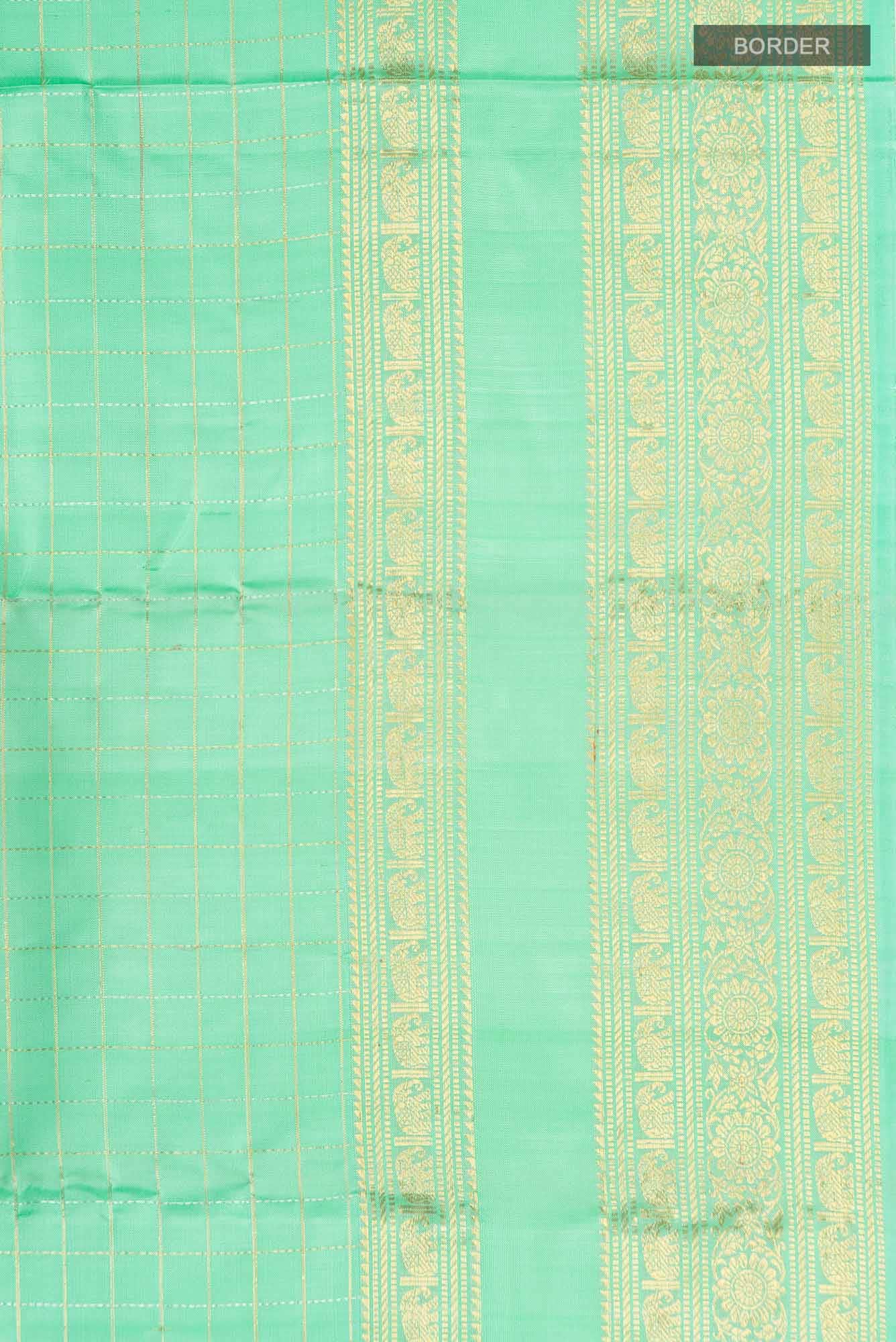 Green Kanjivaram Silk Saree - Image 5