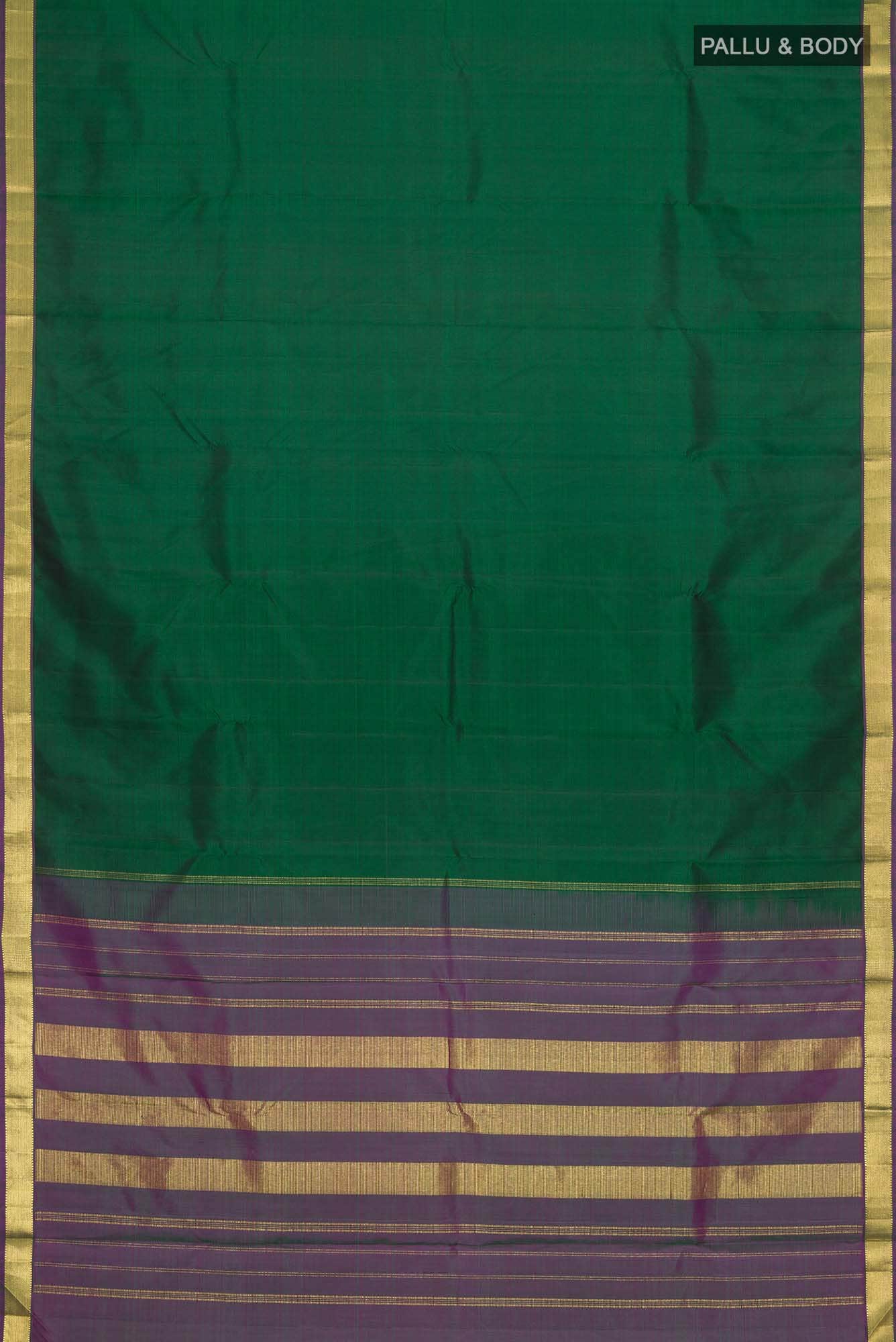 Green Kanjivaram Silk Saree - Image 4