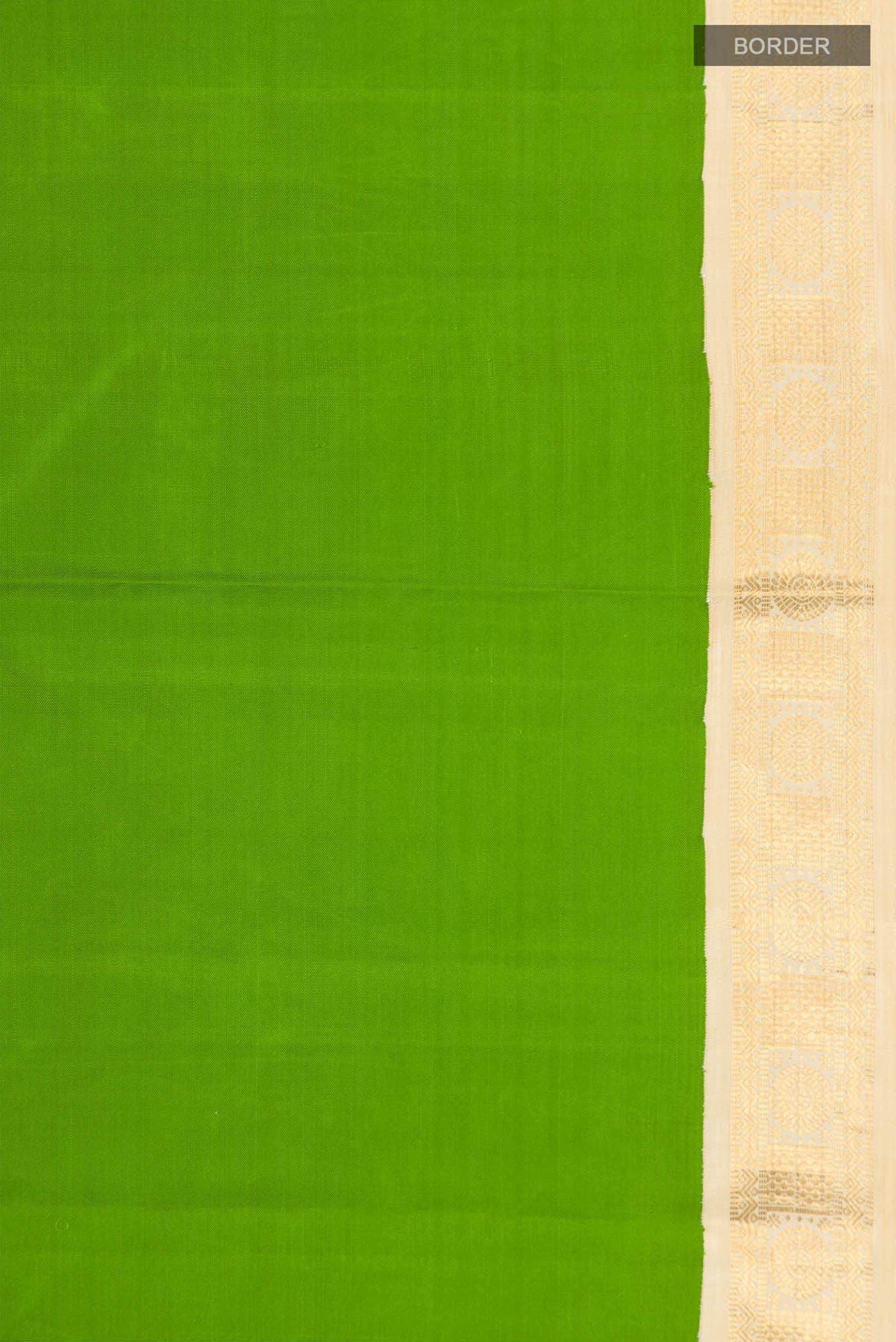 Green Kanchipuram Silk Saree - Image 4