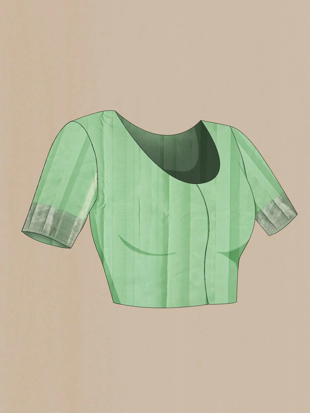 Green Kanjivaram Silk Saree - Image 6