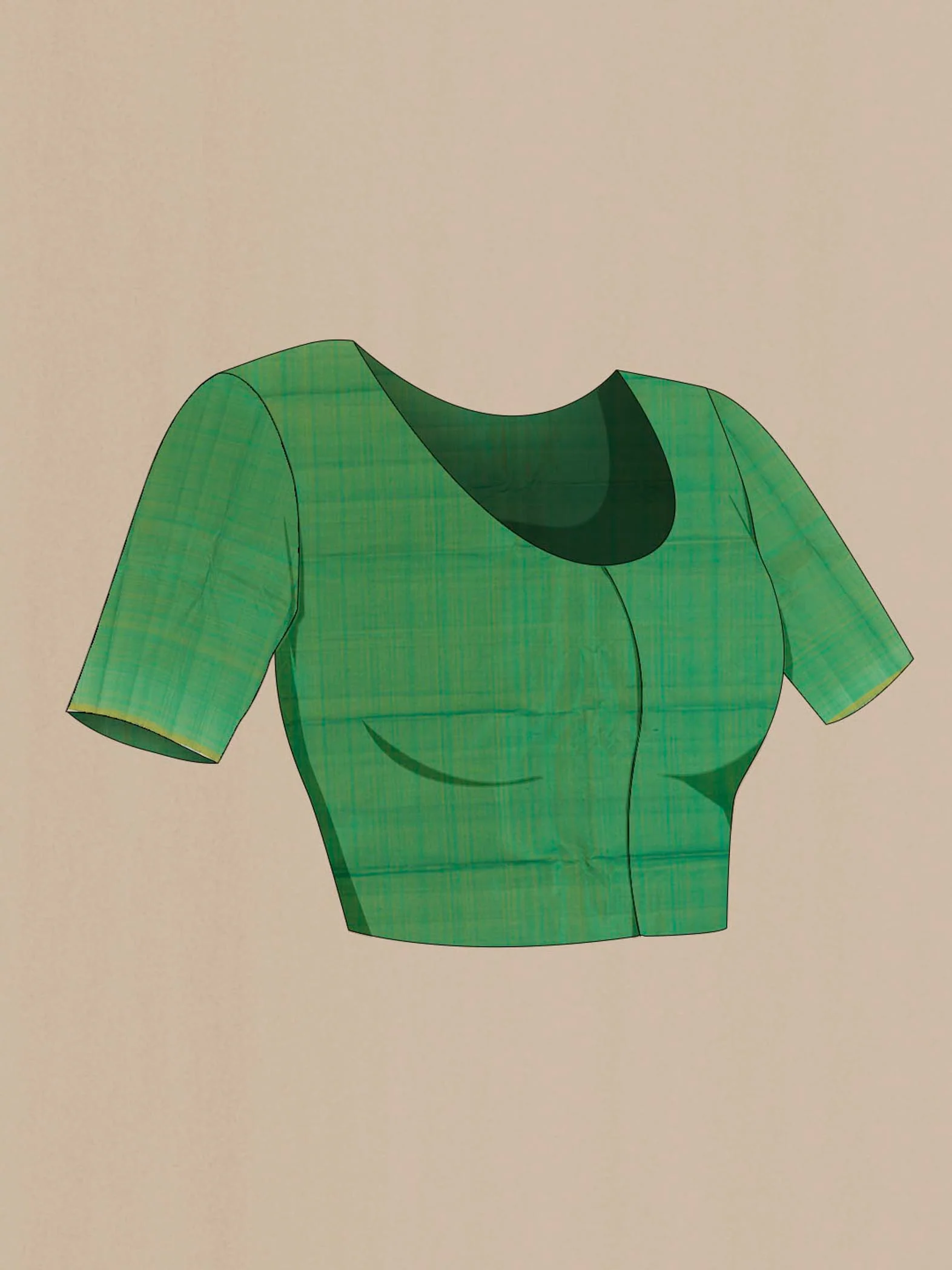 Green Kanjivaram Silk Saree - Image 2