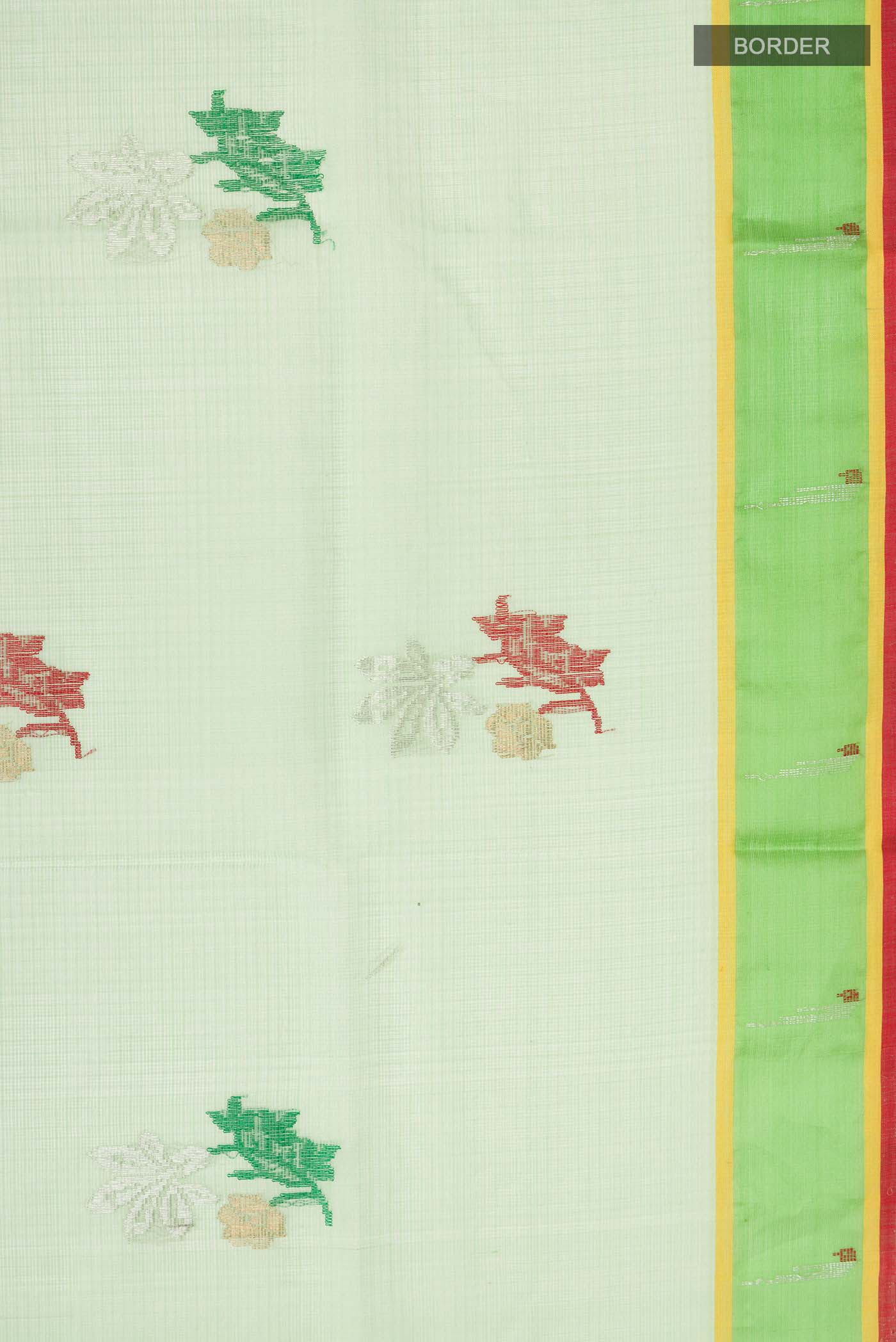 Green Kota Silk Saree - Image 3