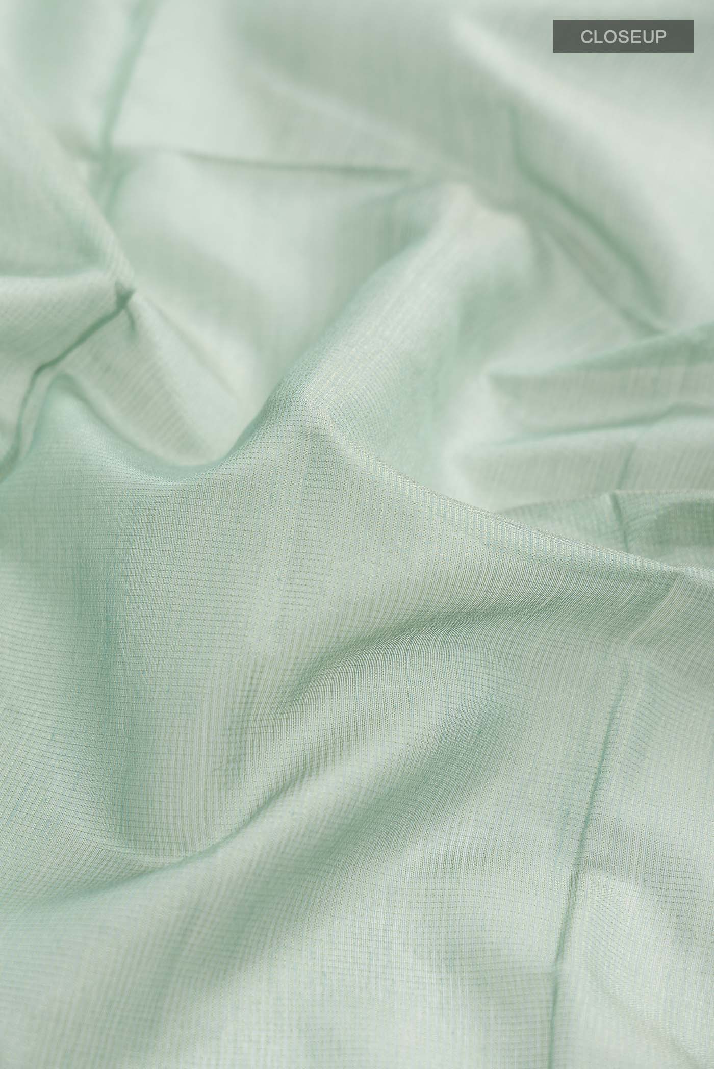 Green Maheshwari Silk Cotton Saree - Image 2