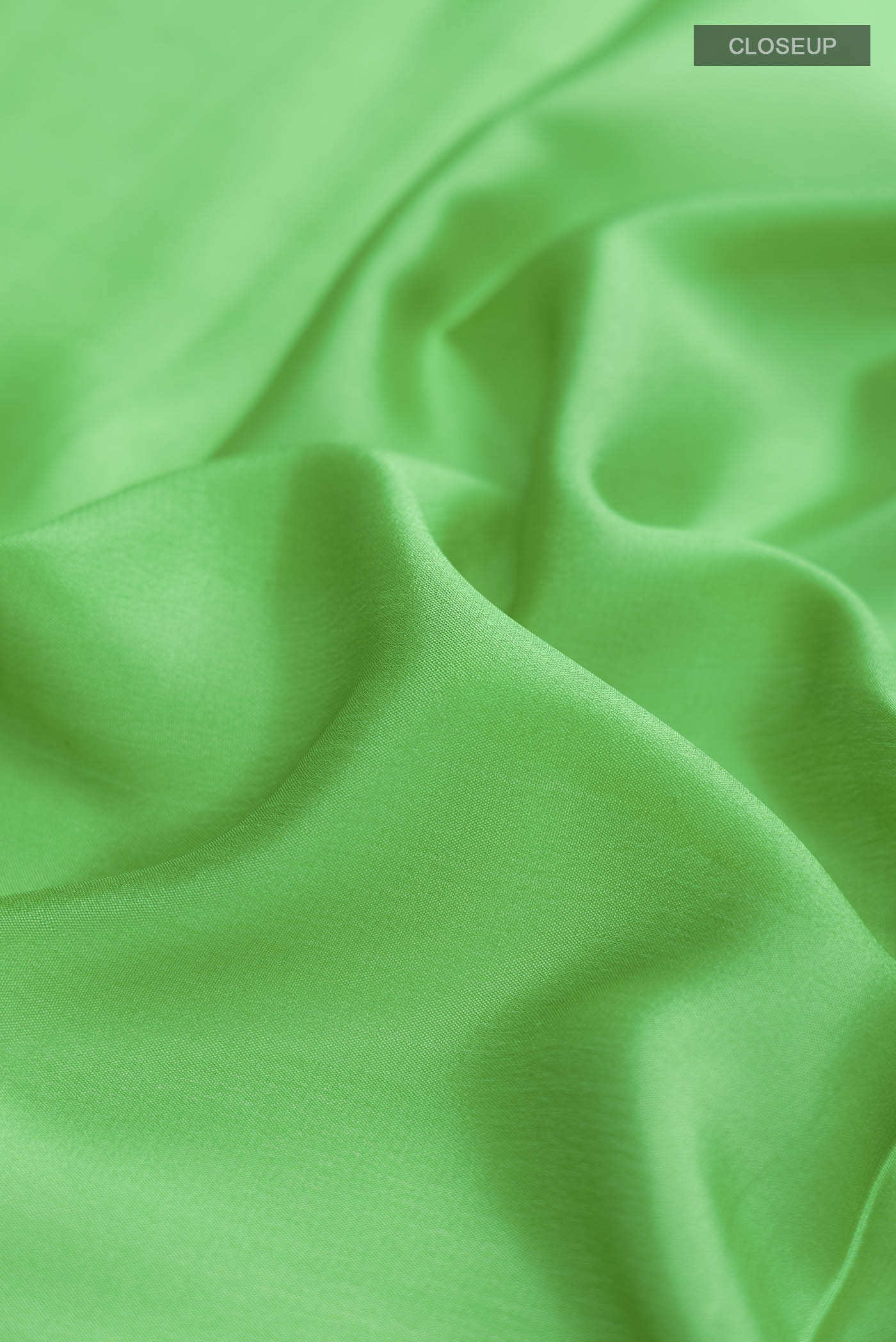 Green Mysore Crepe Saree - Image 2