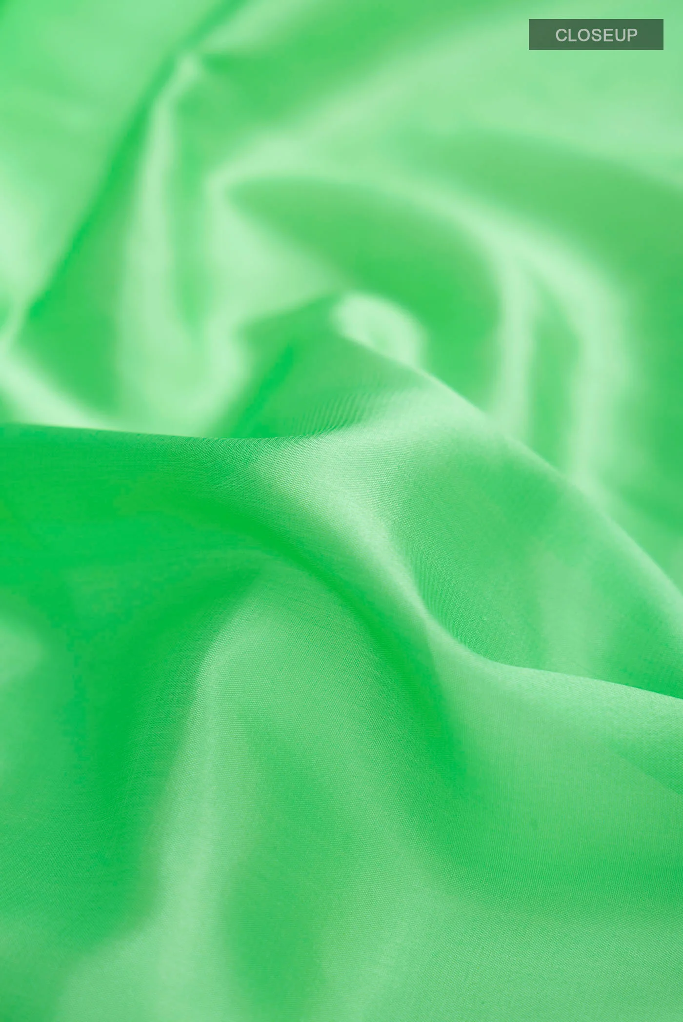 Green Mysore Crepe Saree - Image 2