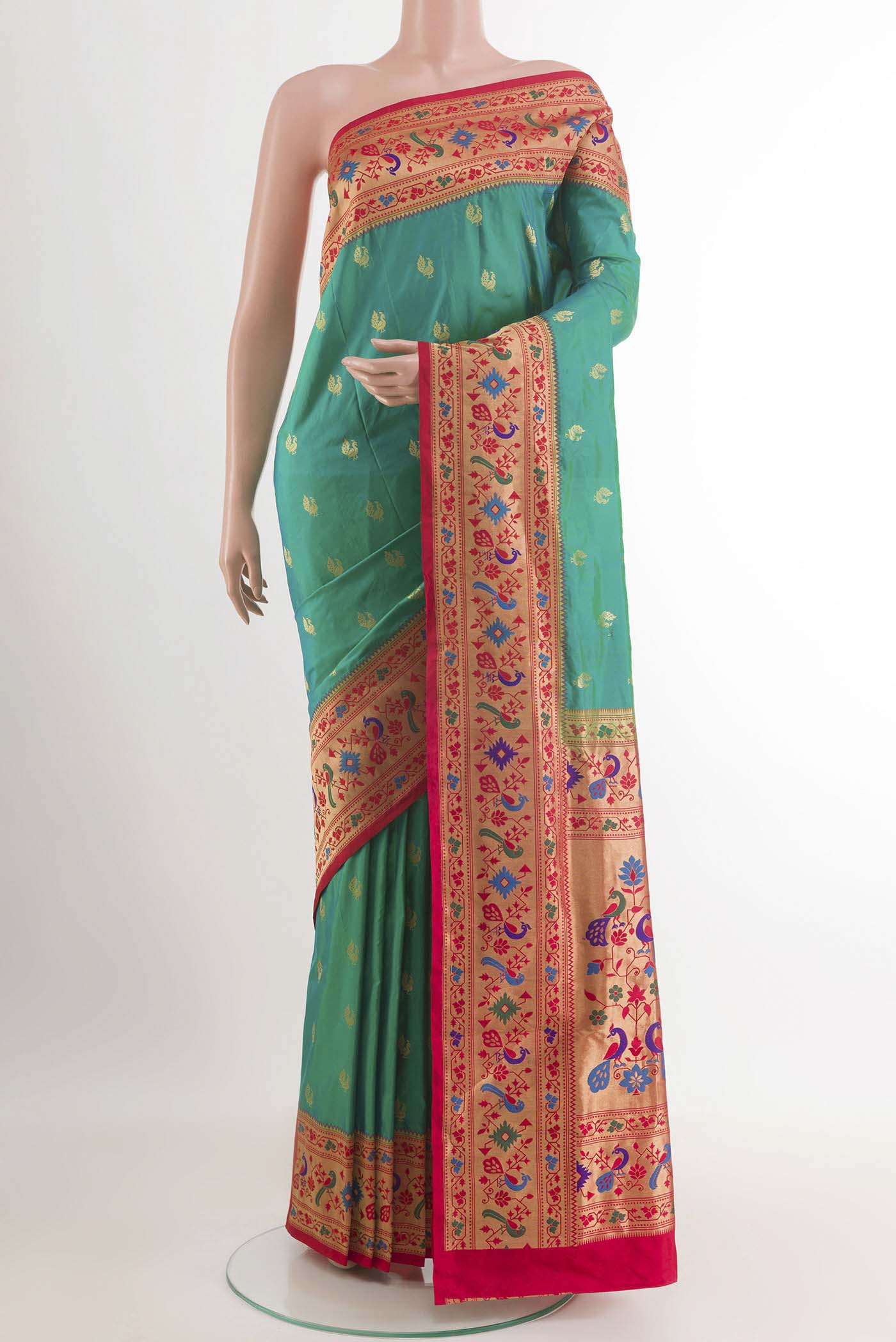 Multi Color Paithani Silk Saree