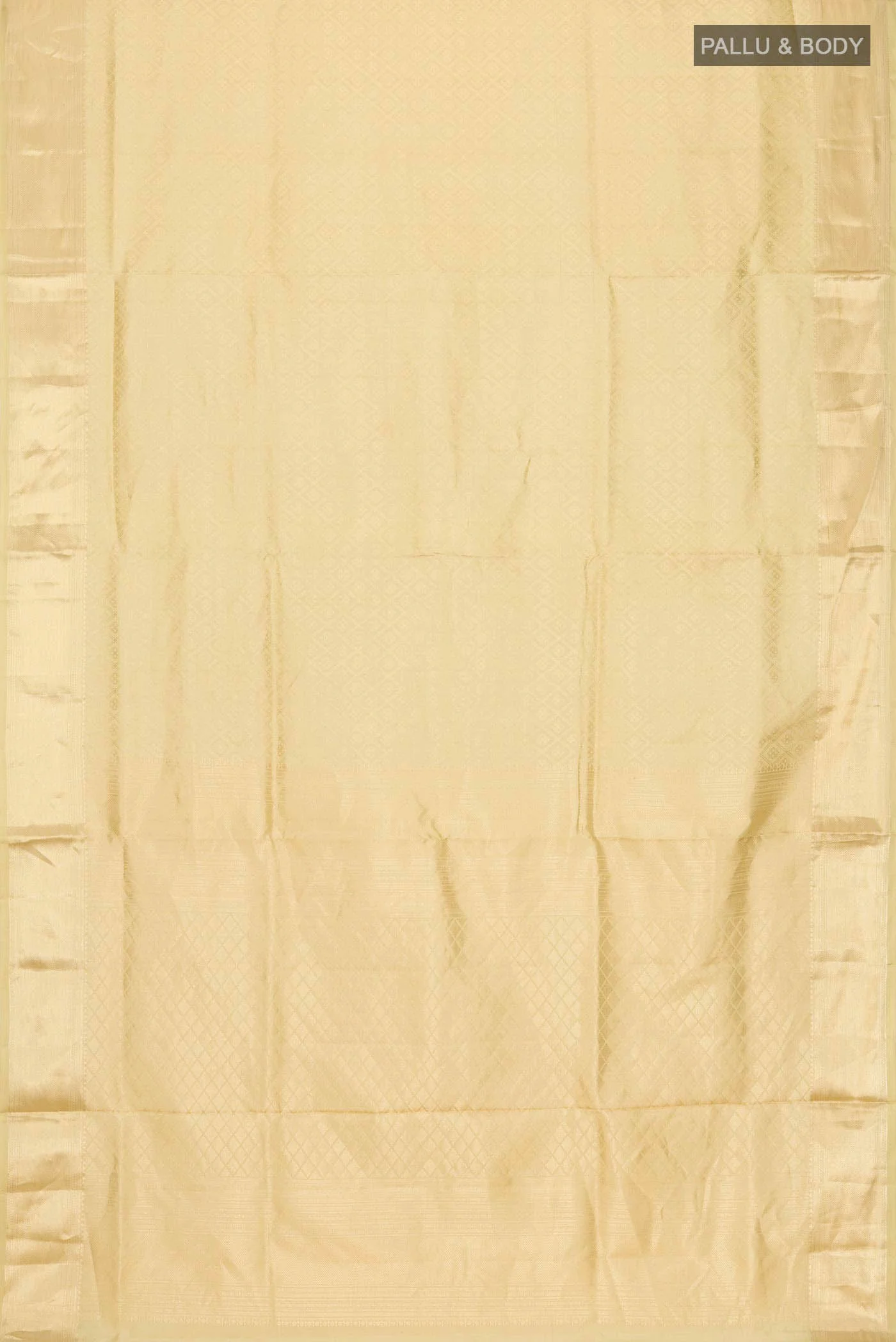 Beige Soft Silk Saree - Image 6