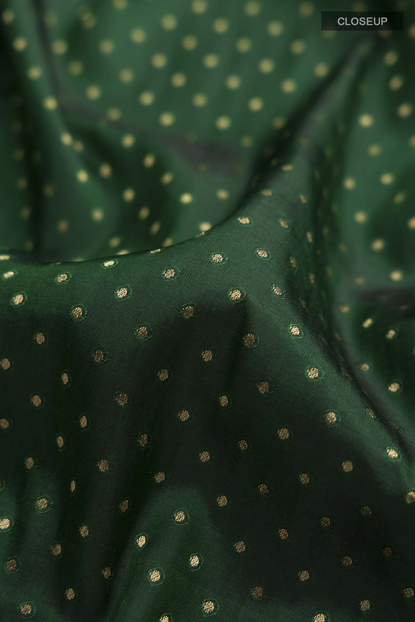 Green Soft Silk Saree - Image 2