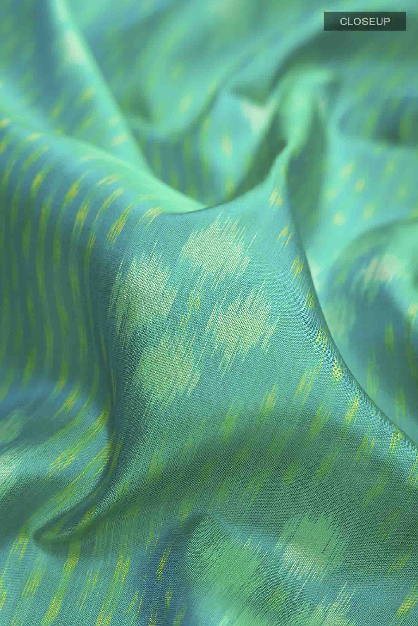 Green Soft Silk Saree - Image 2