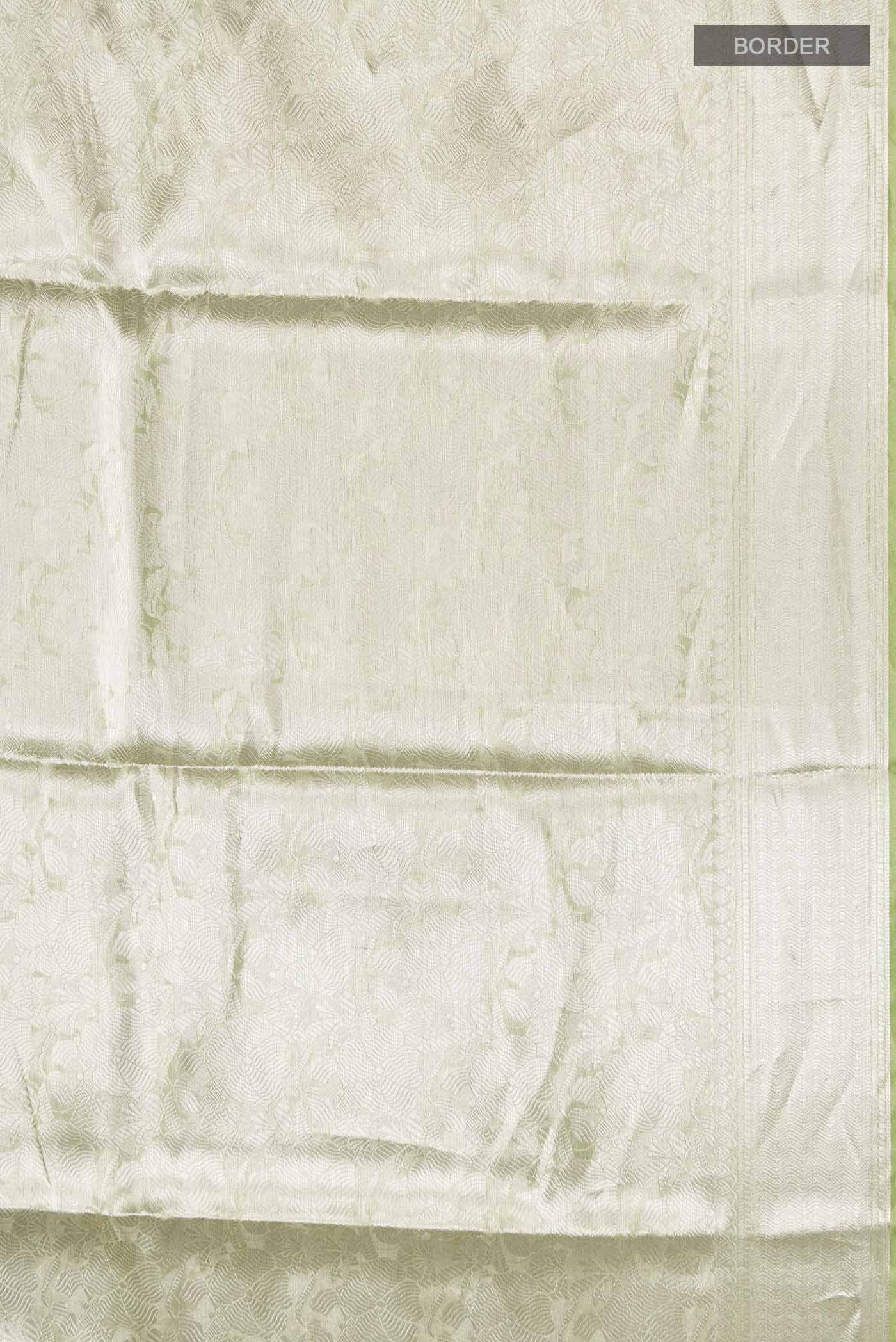 Green Tissue Silk Saree - Image 3