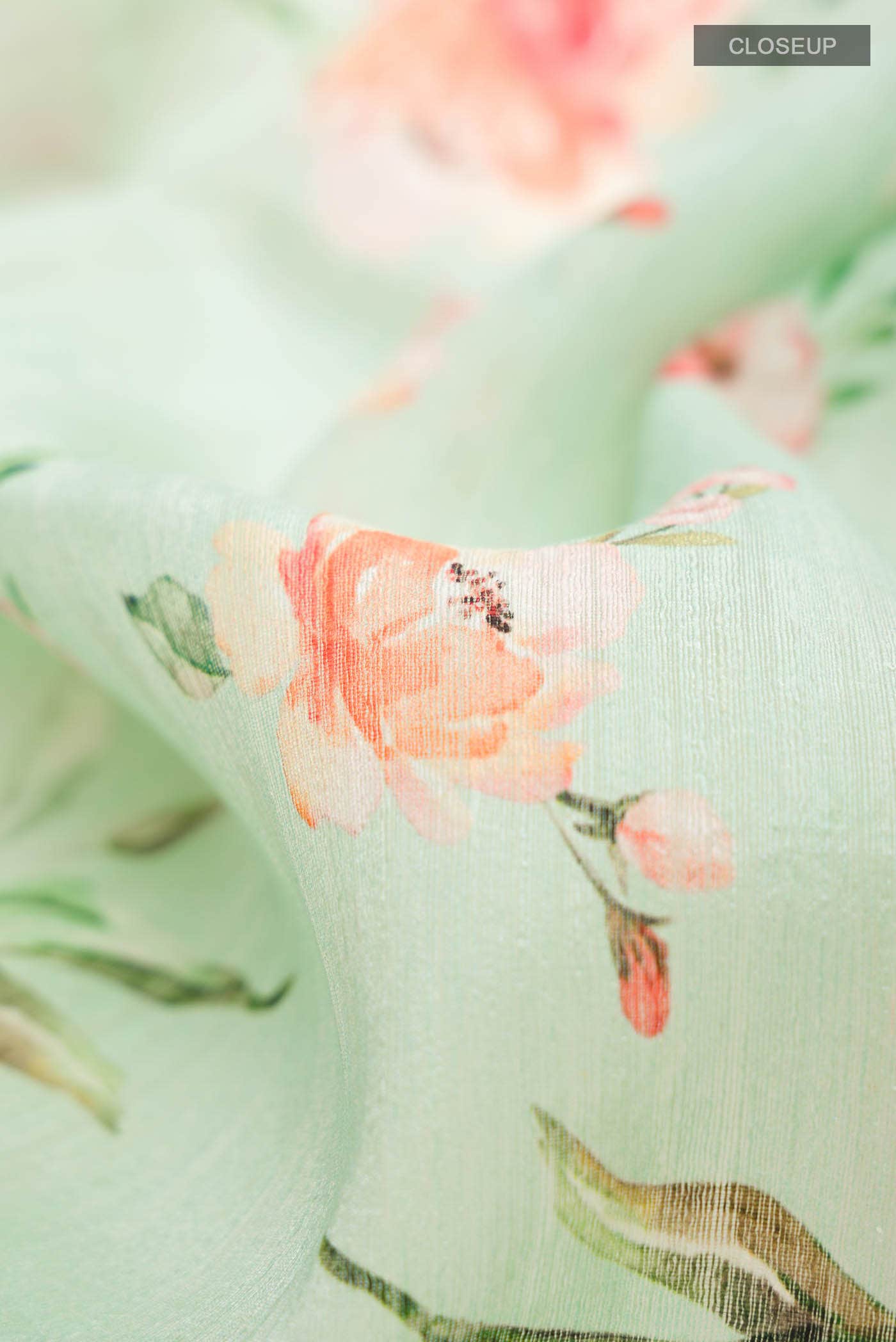 Green Tussar Silk Saree - Image 2