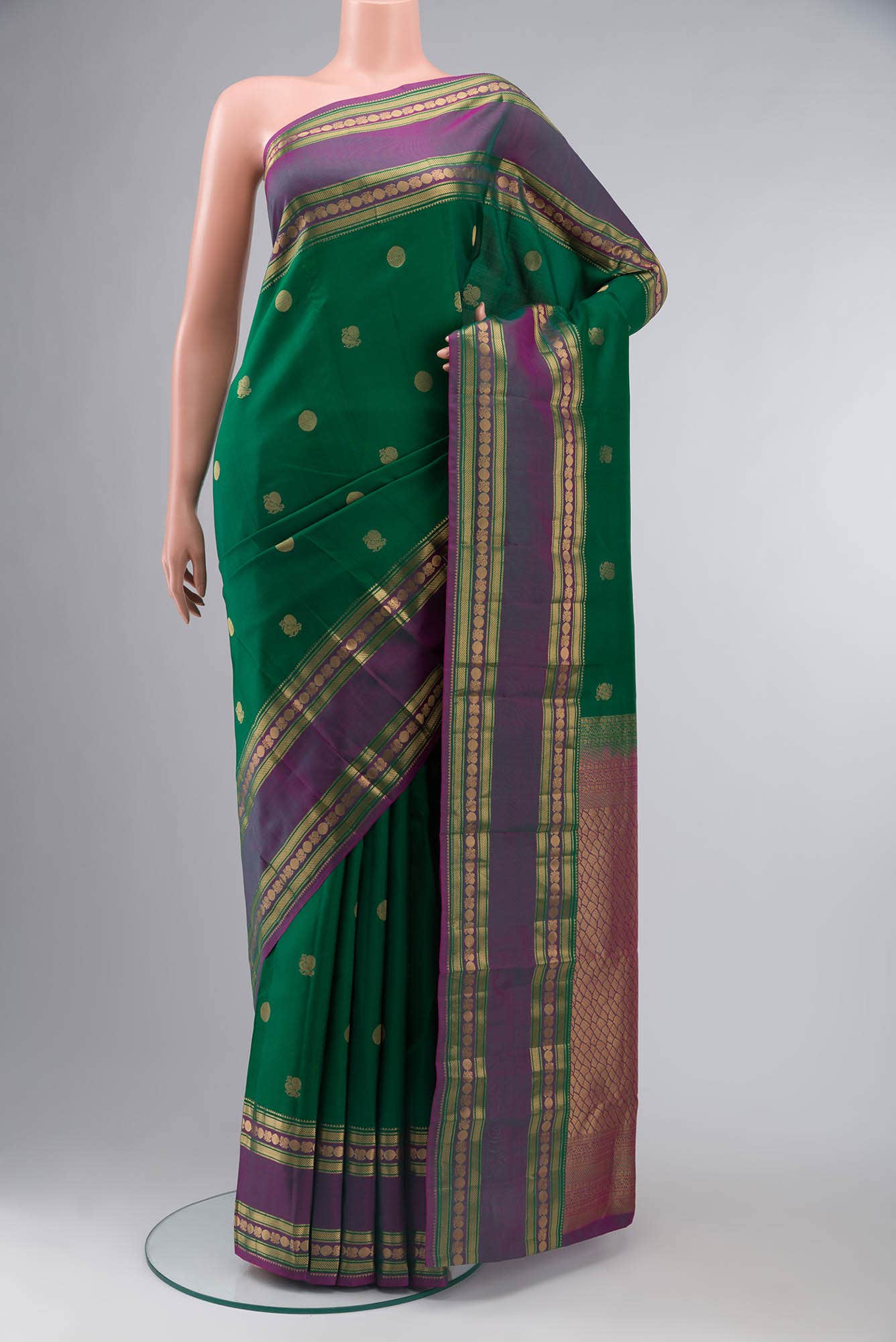 Green Kanchipuram Silk Saree