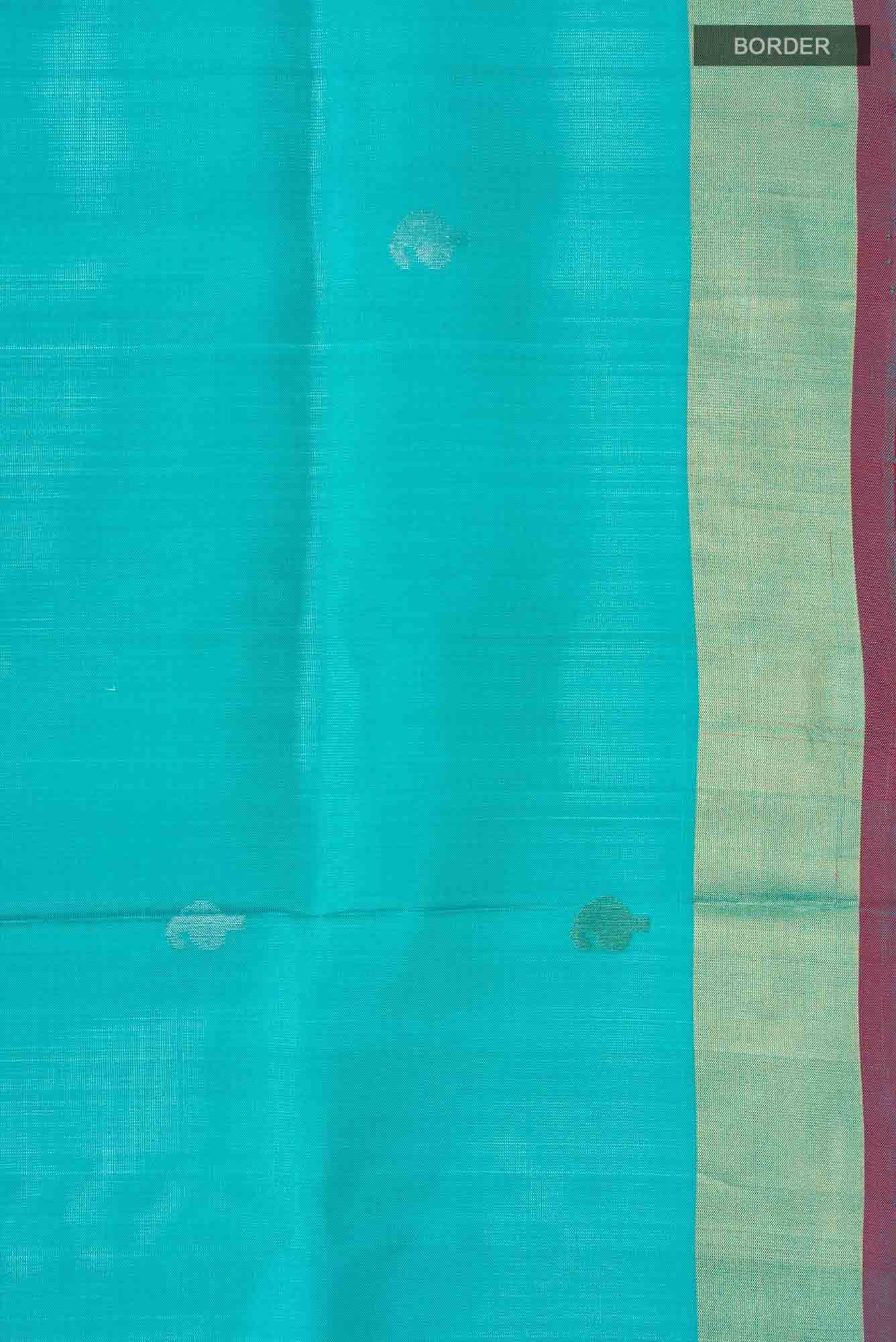 Green Uppada Silk Saree - Image 5