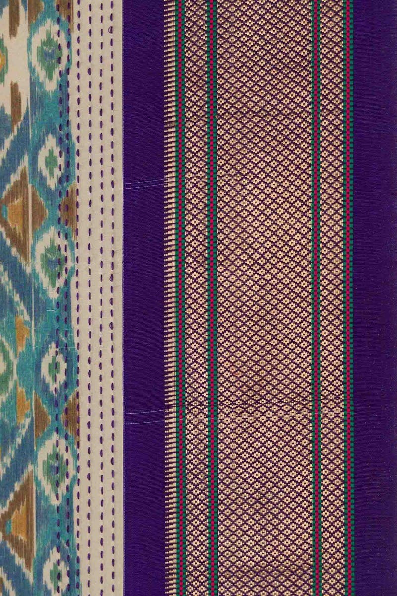 Grey Dual Tone Kanchipuram Silk Saree - Image 4
