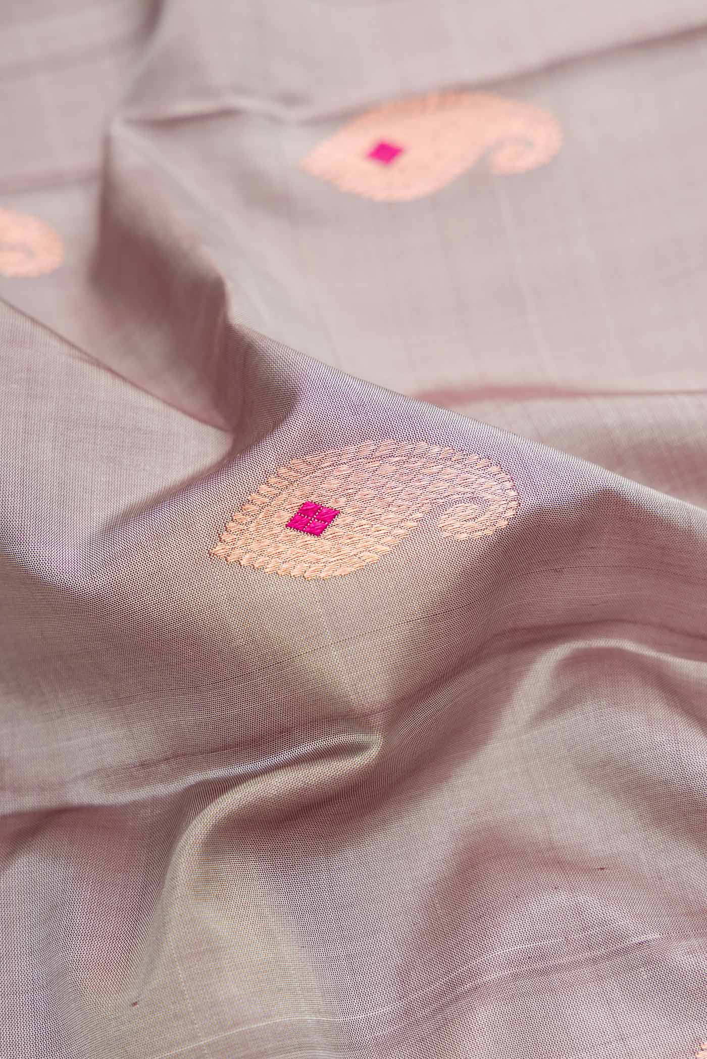 Grey Kanjivaram Silk Saree - Image 2