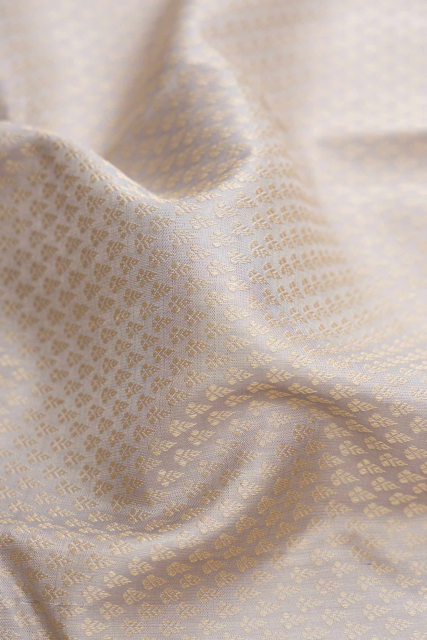 Grey Kanjivaram Silk Saree - Image 2