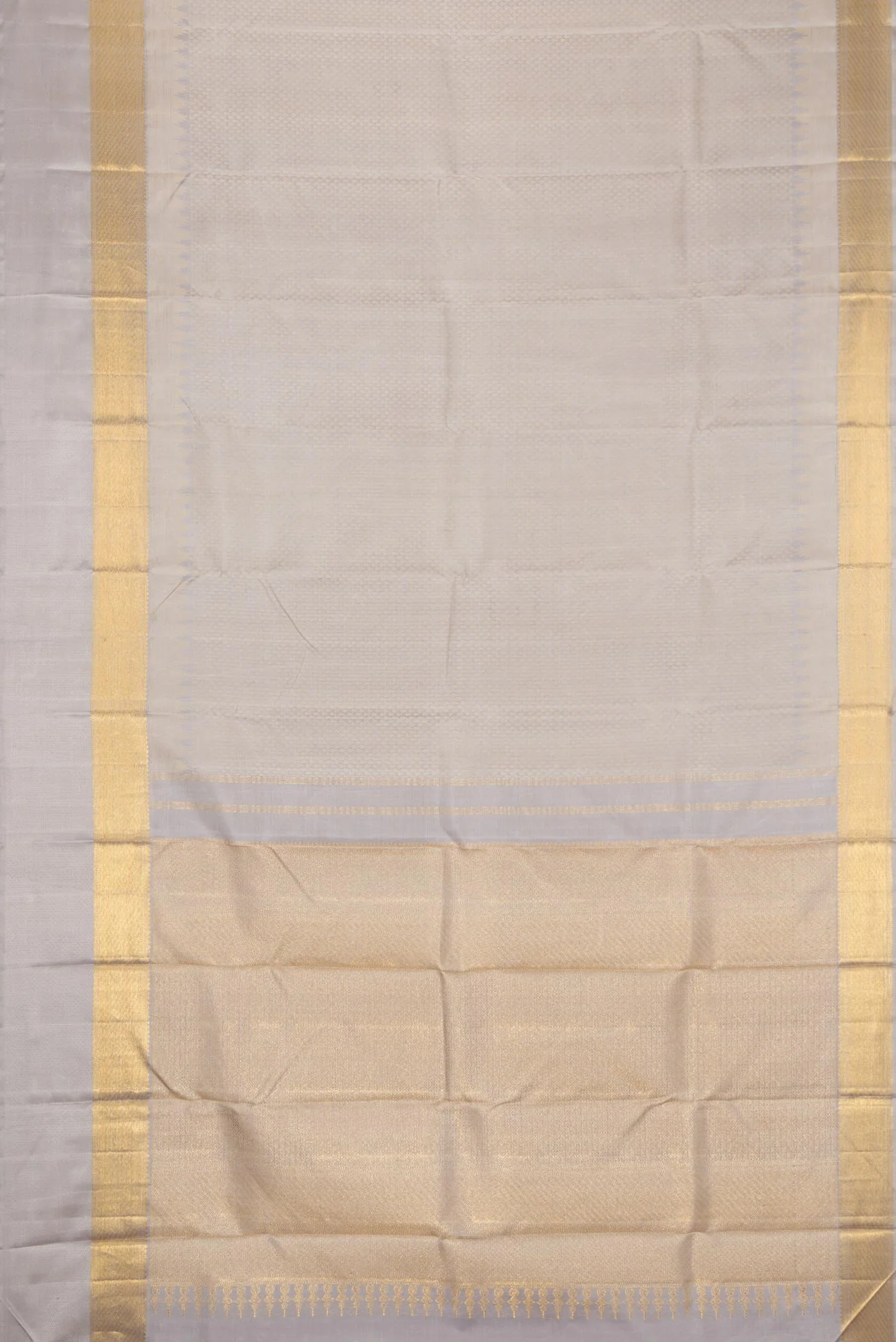 Grey Kanjivaram Silk Saree - Image 6