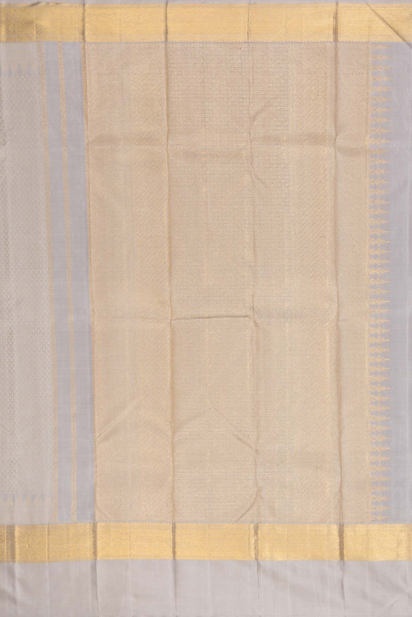 Grey Kanjivaram Silk Saree - Image 7
