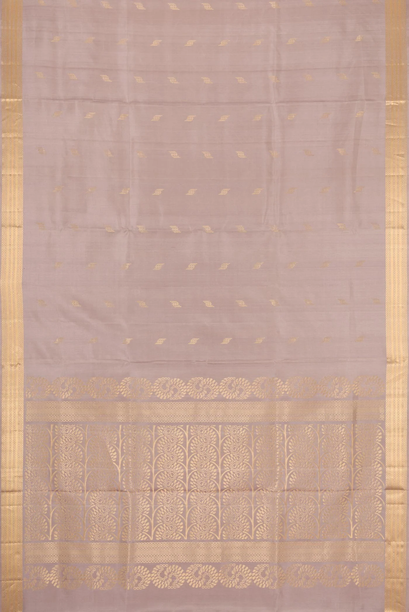 Grey Soft Silk Saree - Image 6
