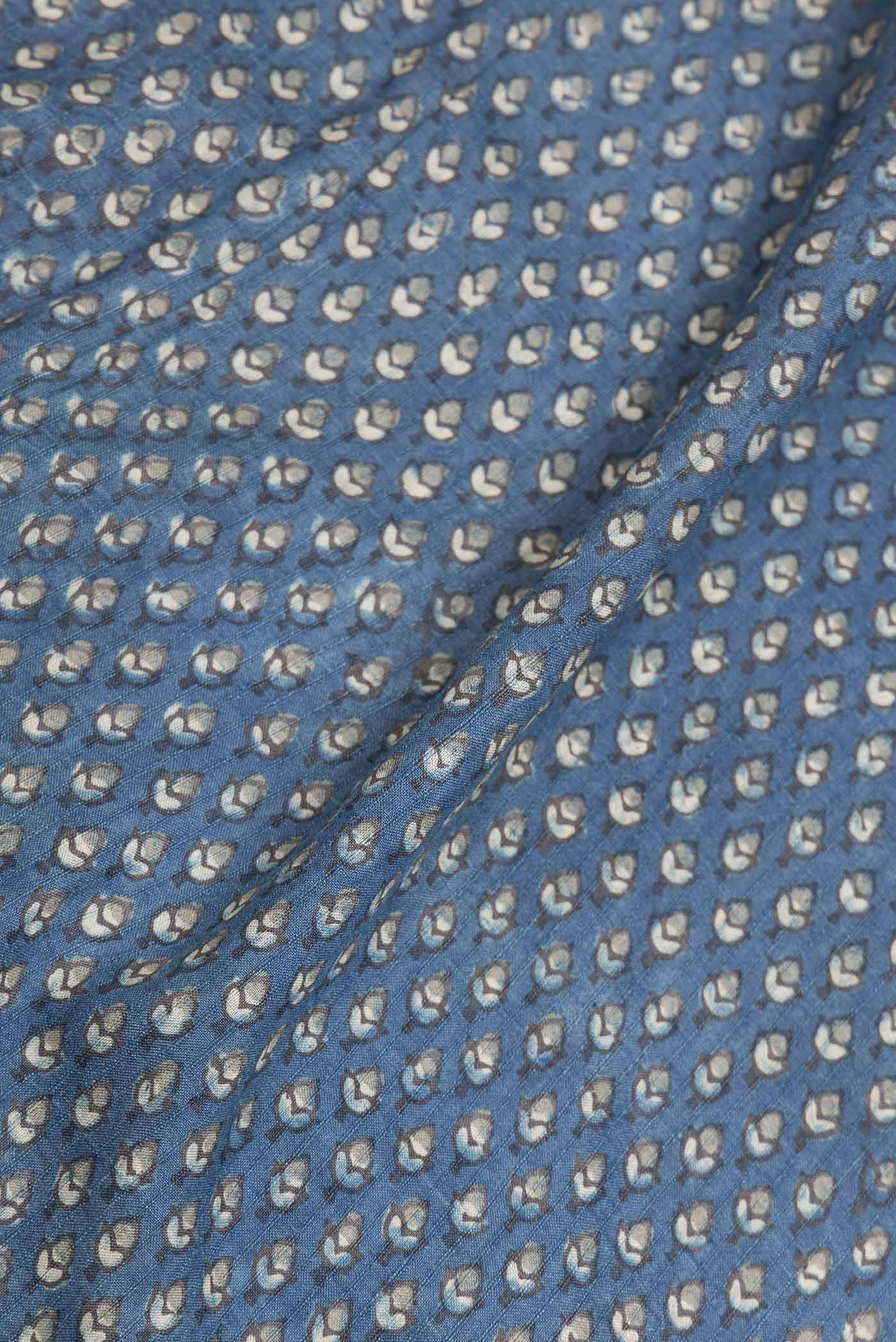 Grey Dual Tone Tussar Silk Saree - Image 2