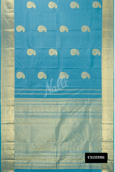 Grey Kanchipuram Silk Saree