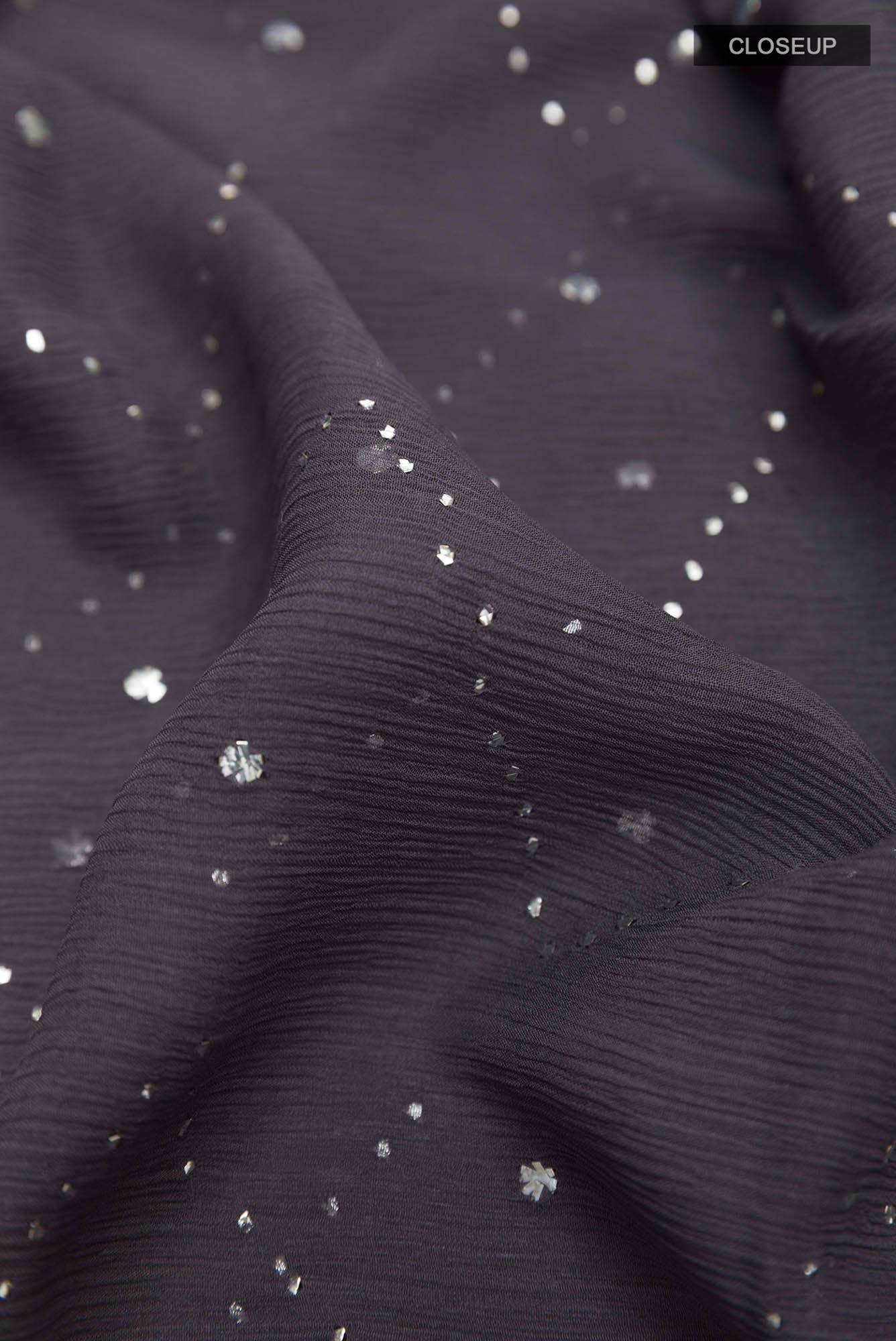 Grey Mysore Chiffon Saree - Image 2