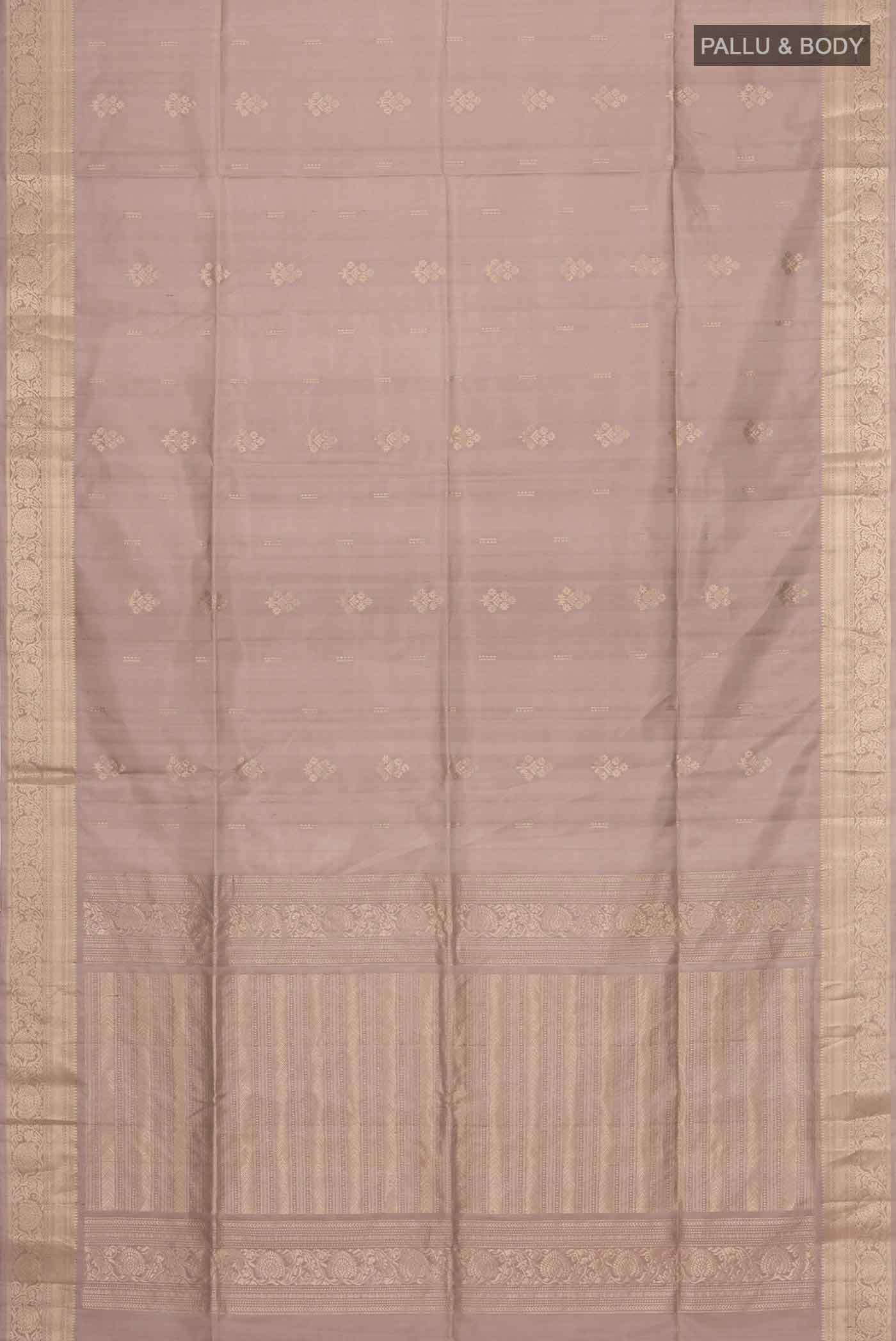 Grey Soft Silk Saree - Image 6