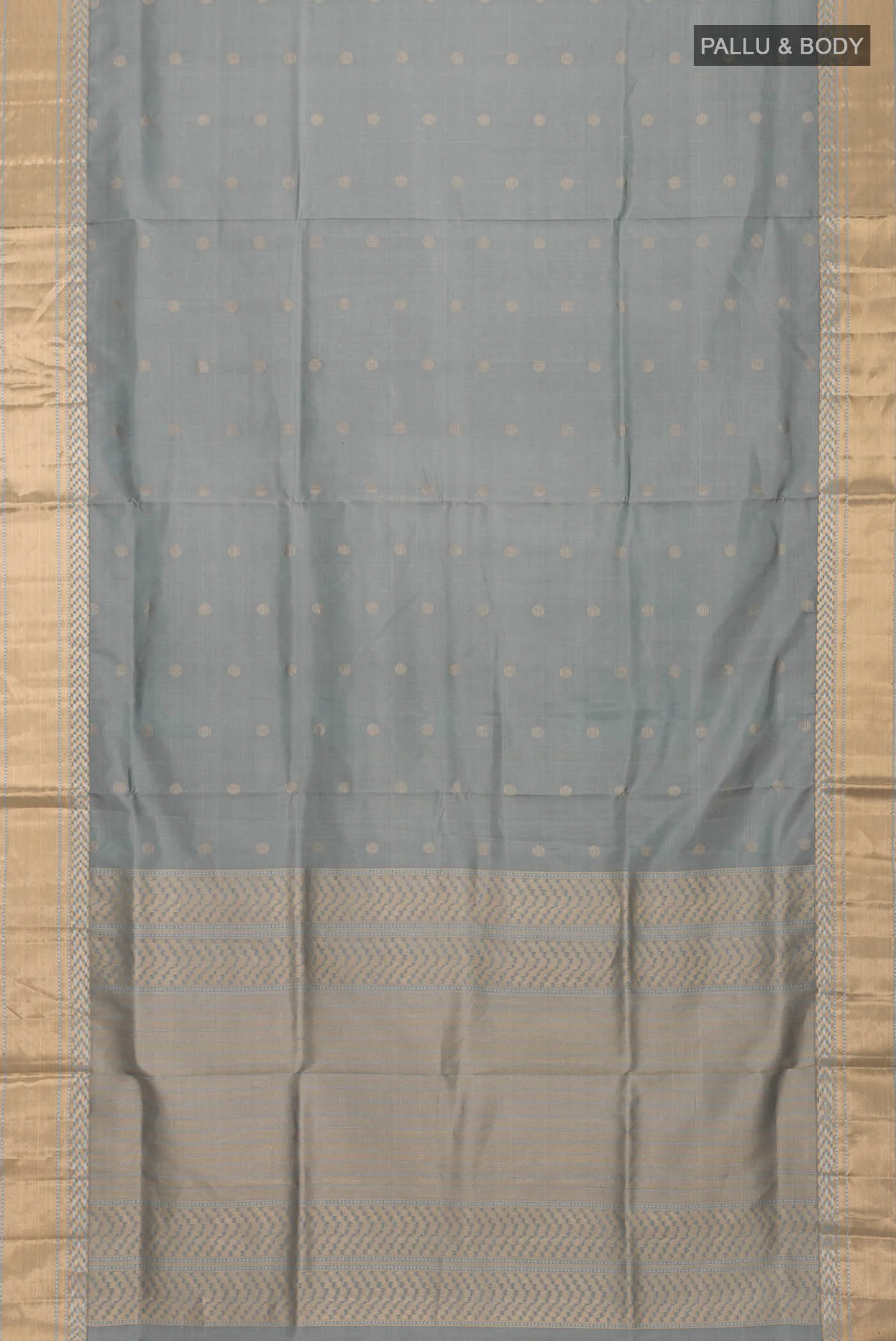 Grey Soft Silk Saree - Image 5
