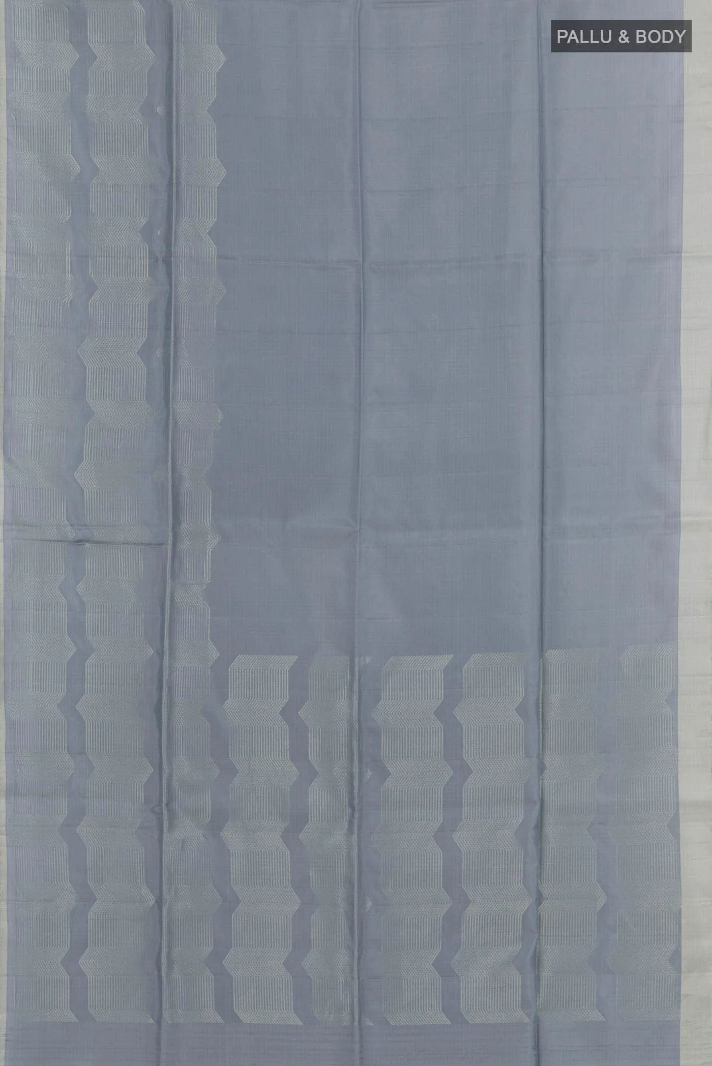 Grey Soft Silk Saree - Image 3
