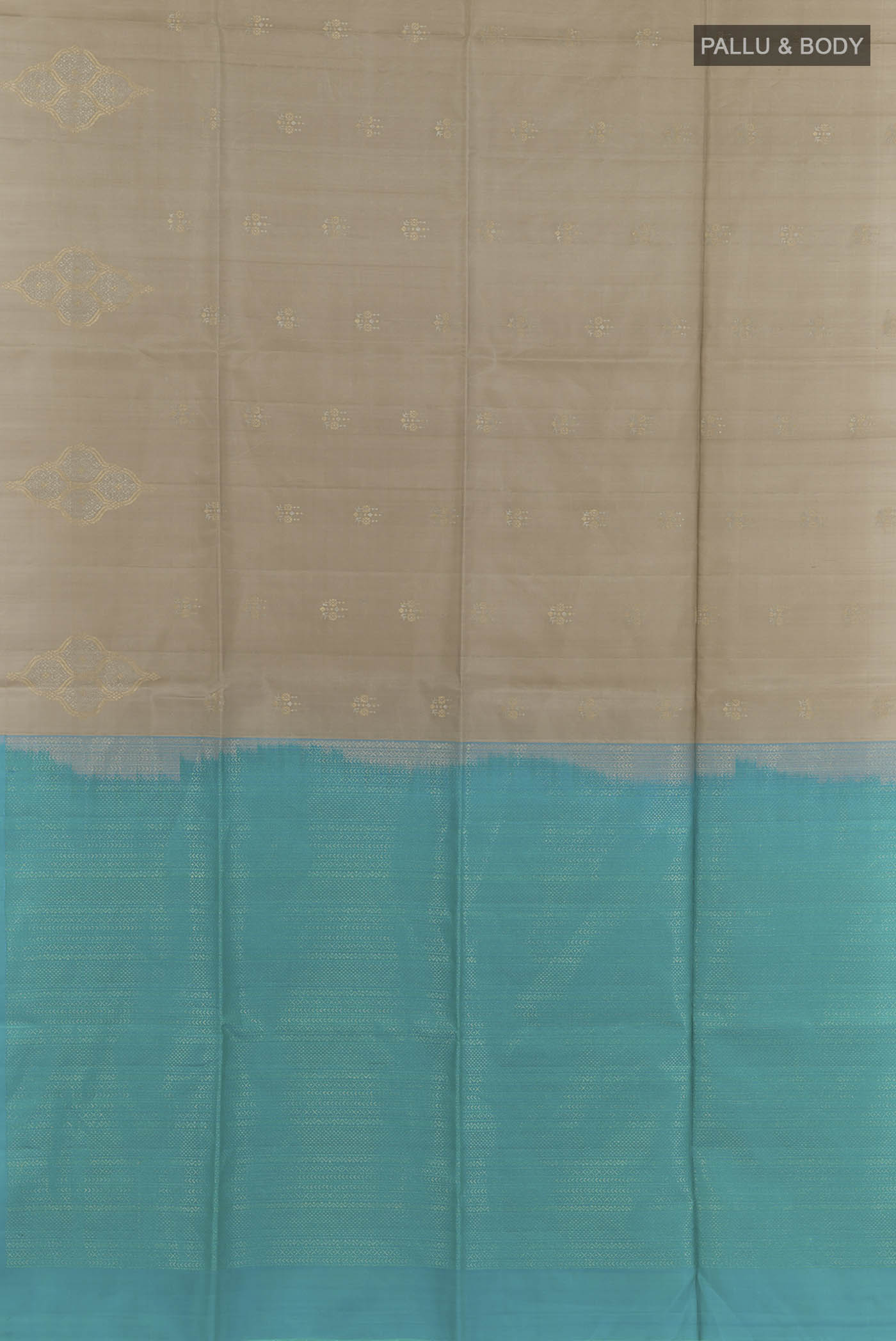 Grey Soft Silk Saree - Image 3