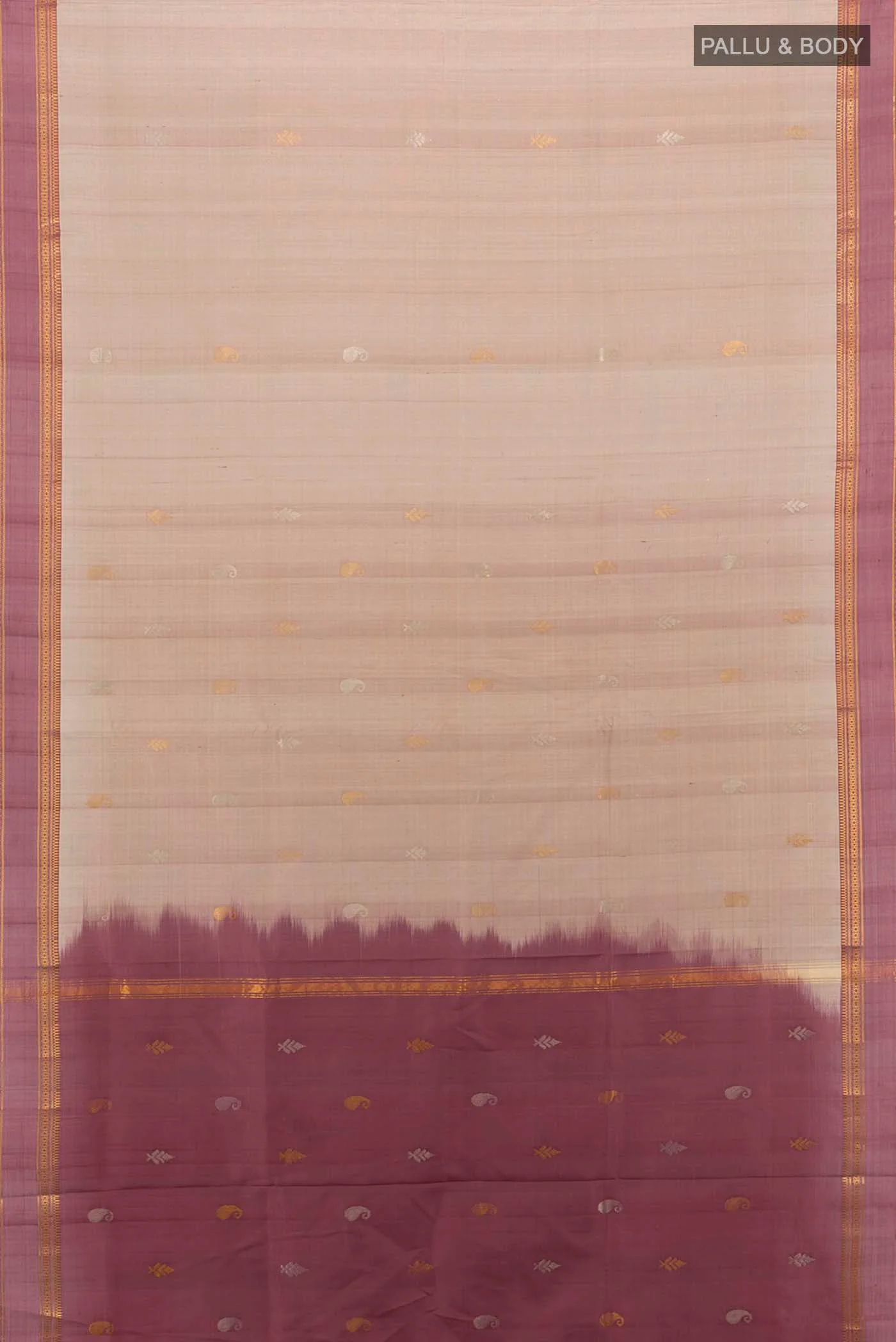 Grey Uppada Silk Saree - Image 5