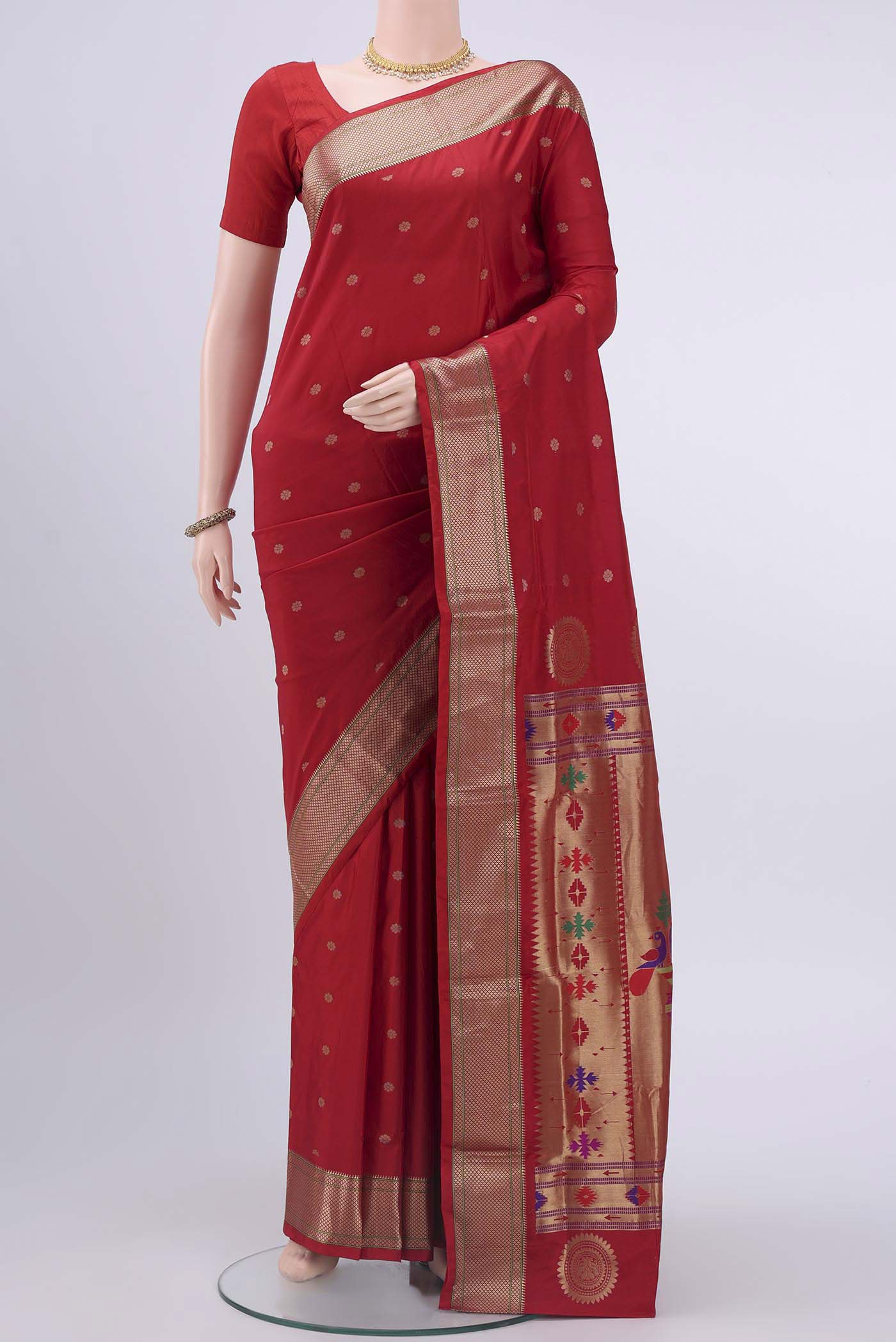 Imperial Pink Blended Bangalore Silk Saree