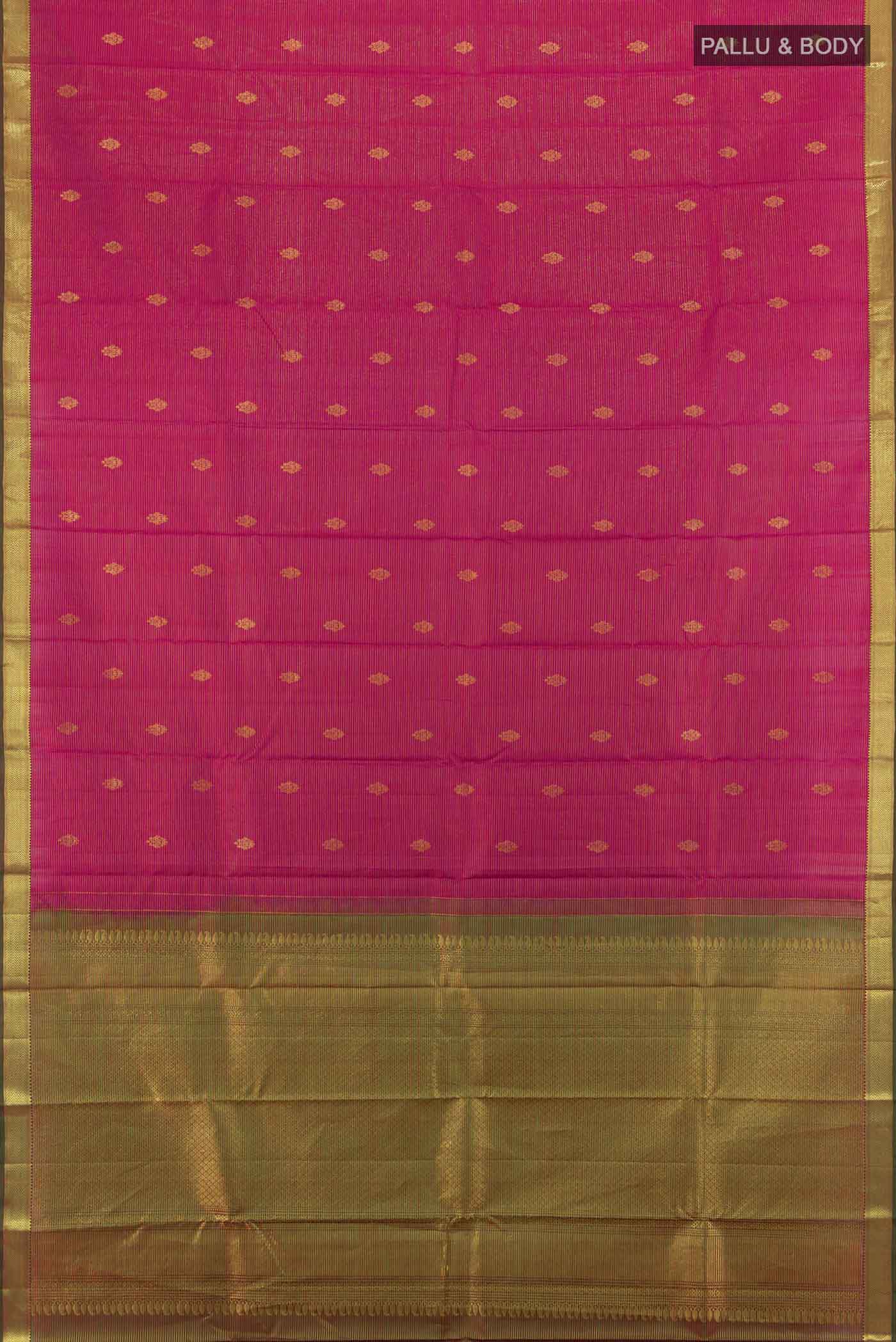Imperial Pink Kanchipuram Silk Saree - Image 5