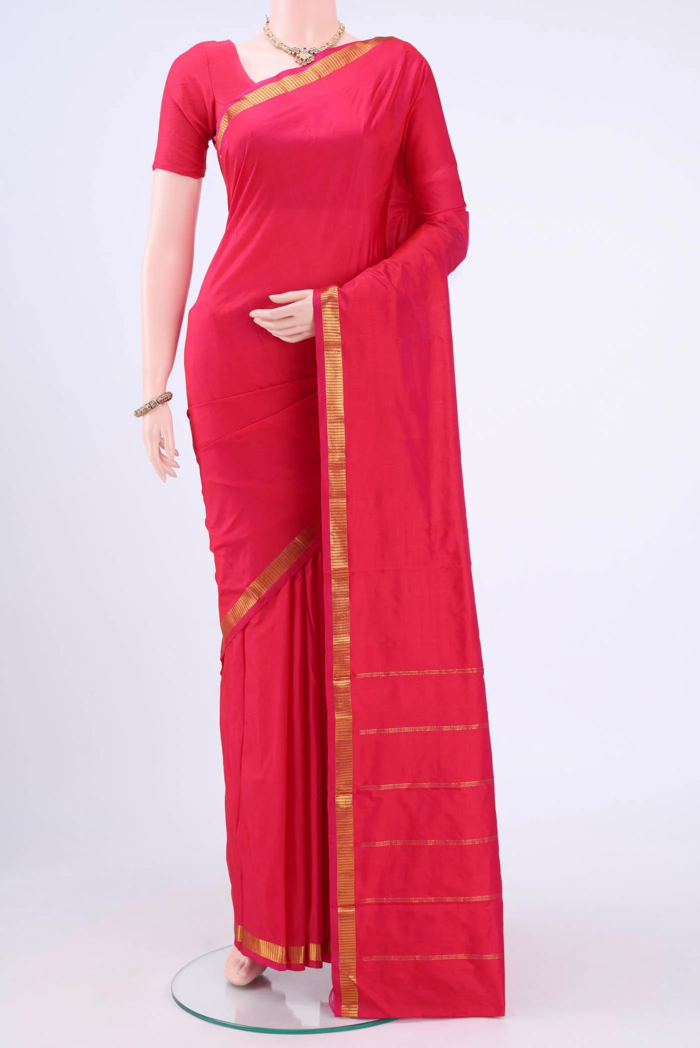 Imperial Red Kanchipuram Saree