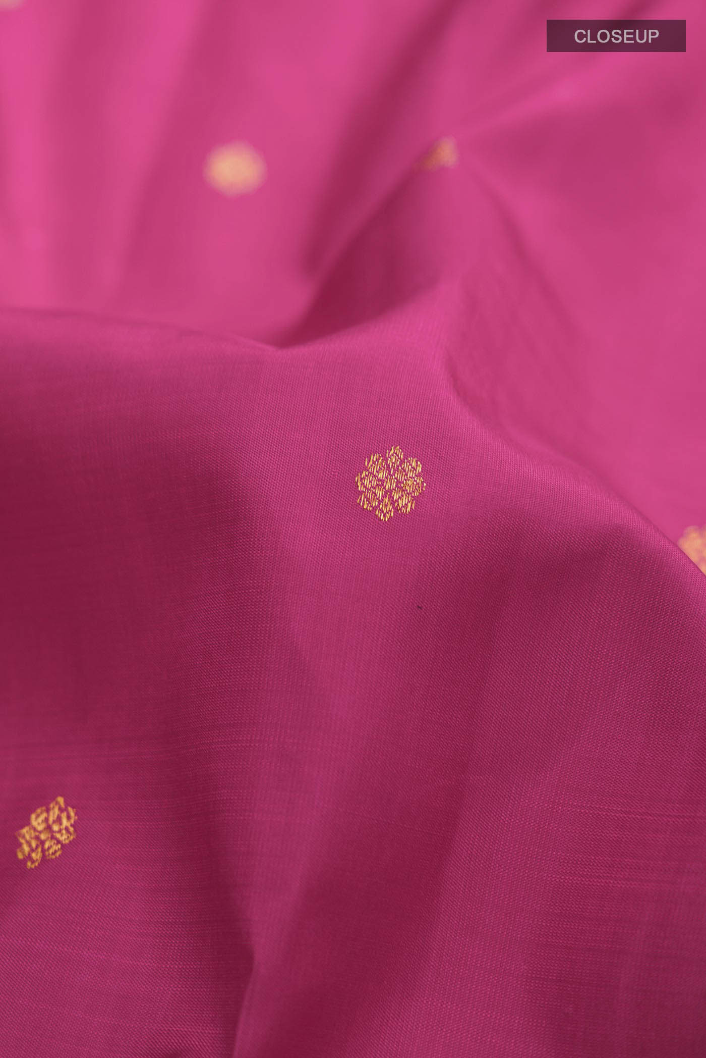 Kanmani-Pink Kanchipuram Silk Saree - Image 2