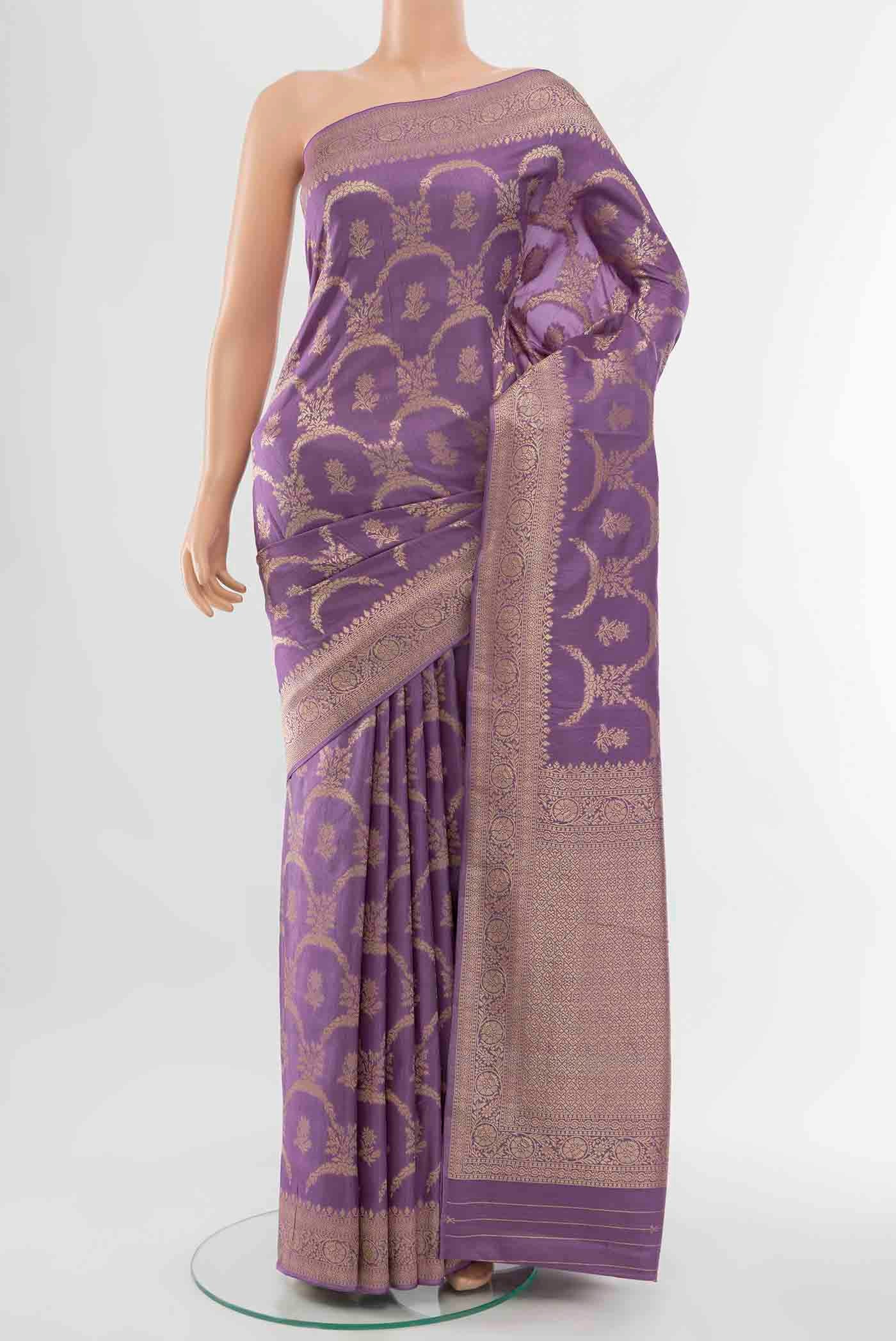 Lavender Art Silk Saree