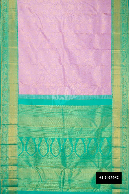 Lavender Dual Tone Kanchipuram Silk Saree