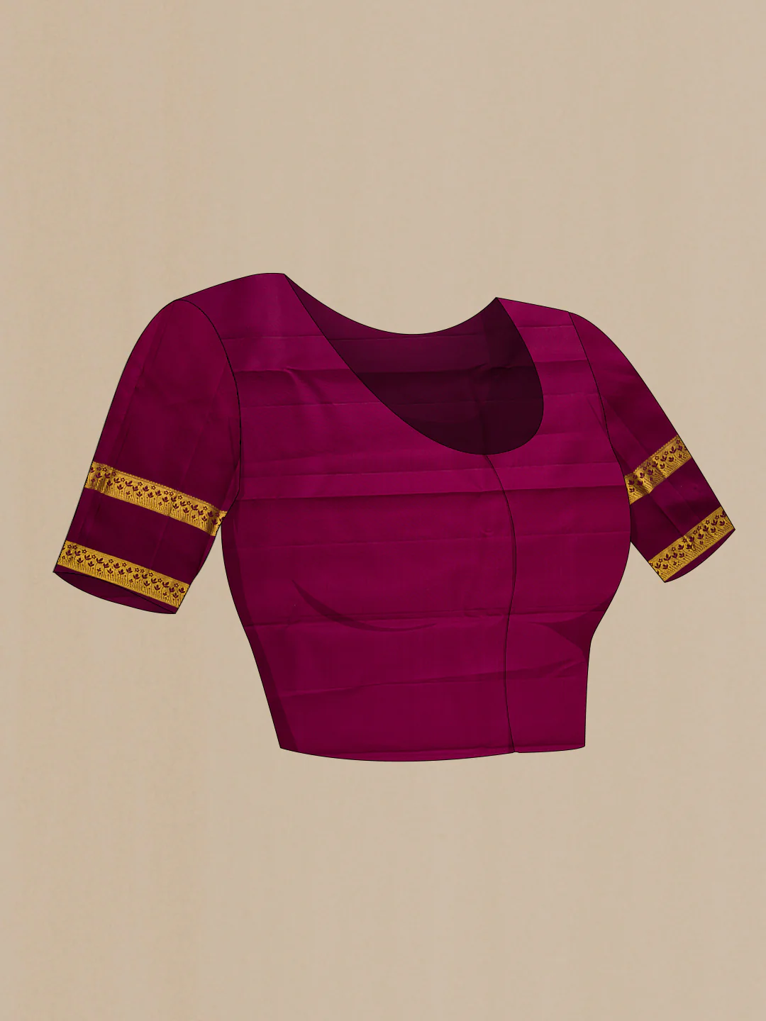 Lavender Dual Tone Kanchipuram Silk Saree - Image 5