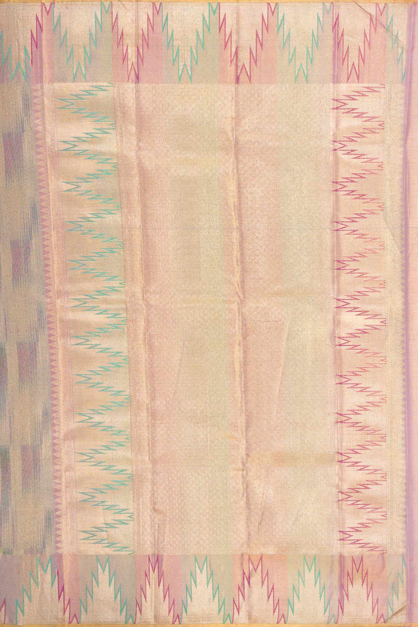 Lavender Dual Tone Kanchipuram Silk Saree - Image 7