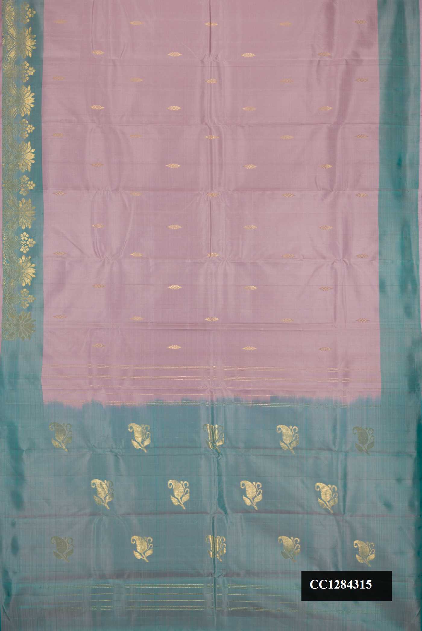 Lavender Dual Tone Kanchipuram Silk Saree