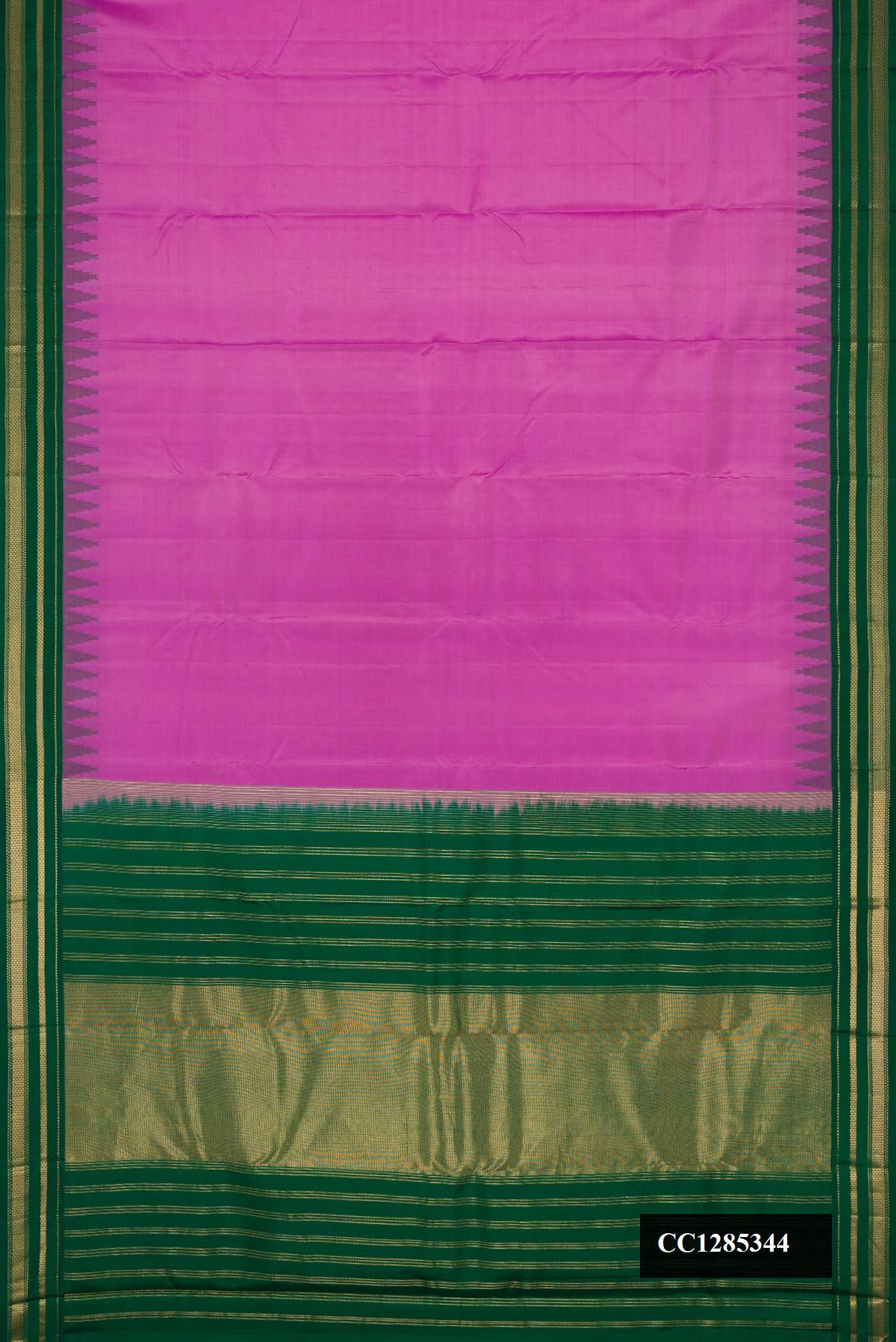 Lavender Dual Tone Kanchipuram Silk Saree