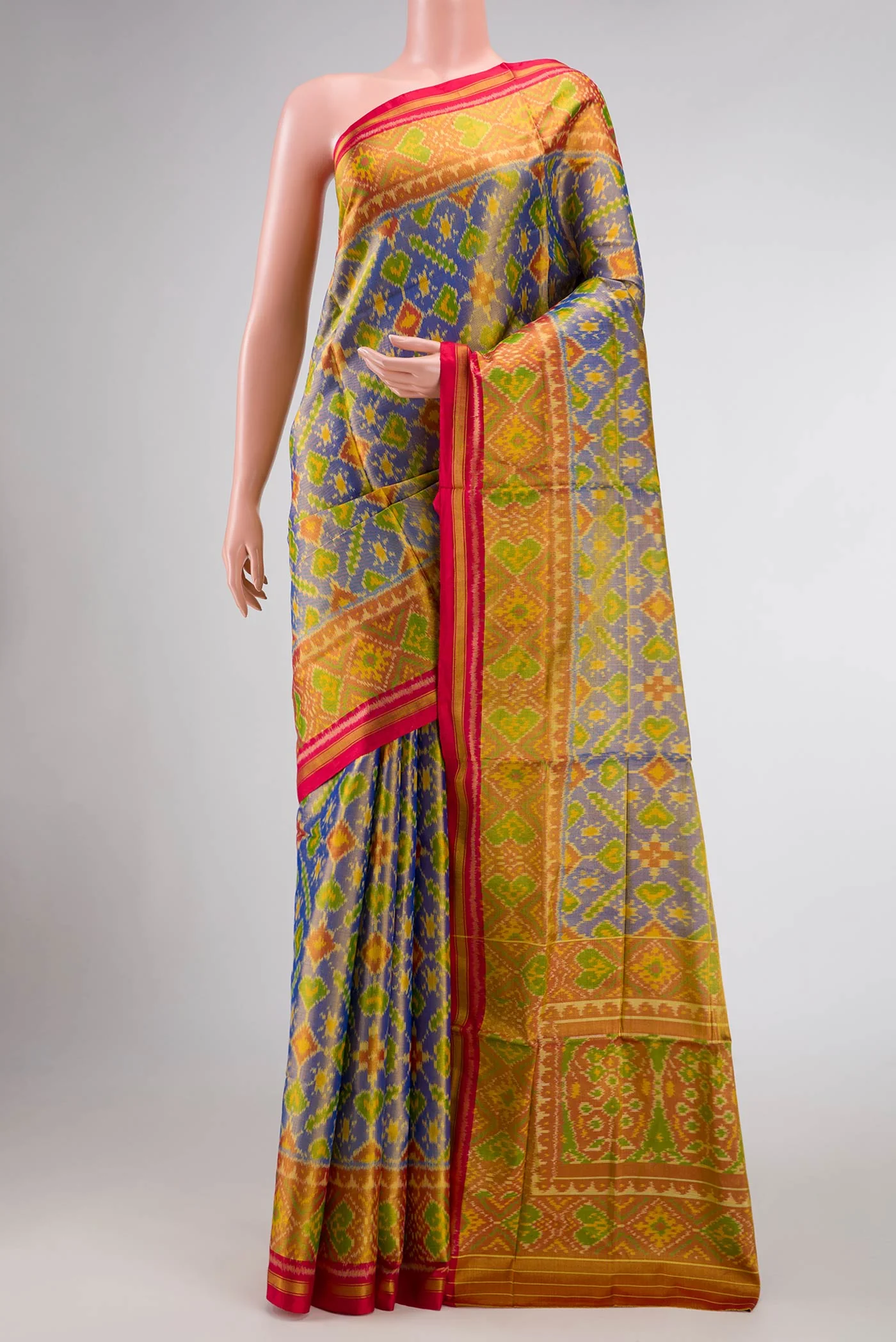 Lavender Dual Tone Rajkot Patola Silk Saree