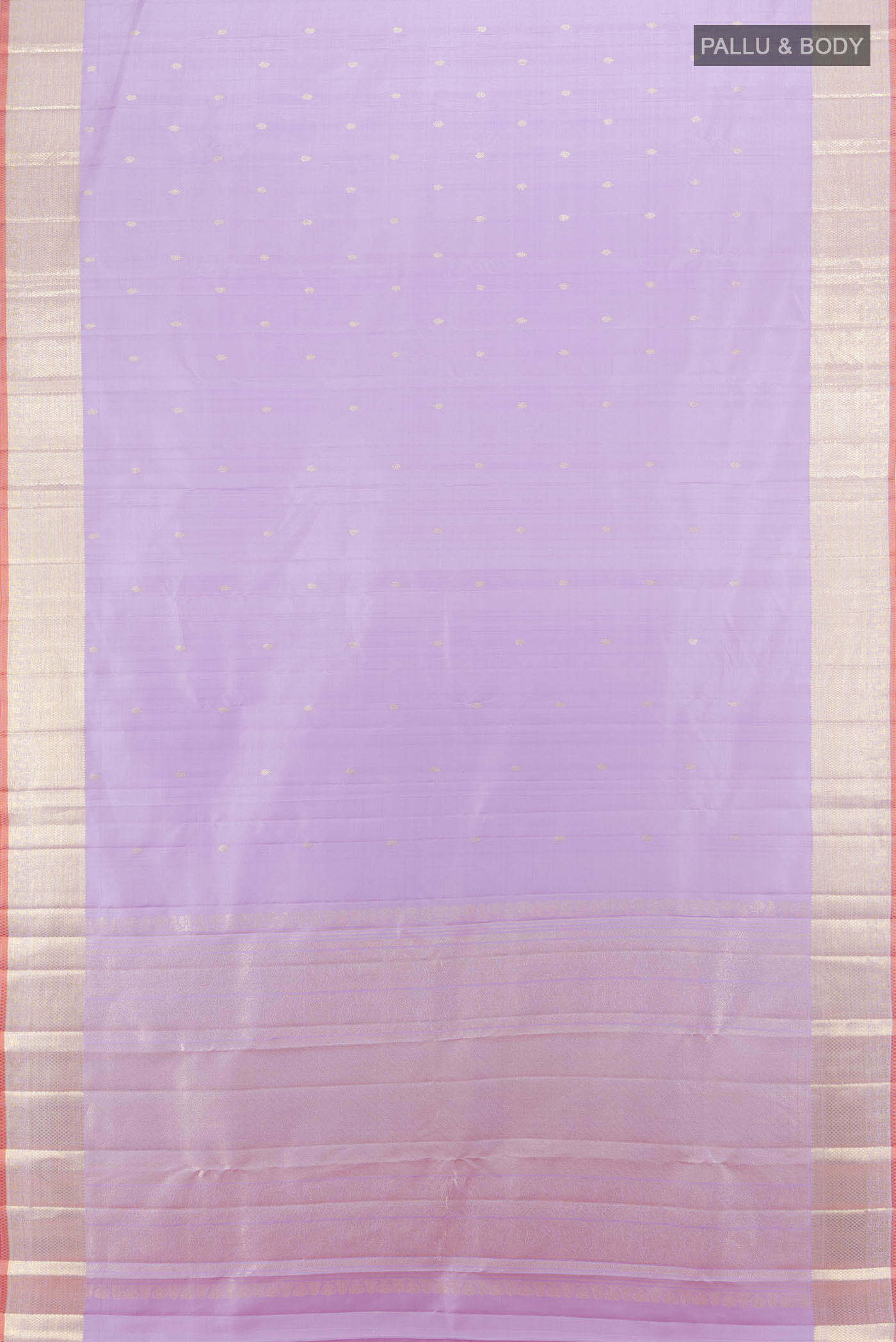 Lavender Kanjivaram Silk Saree - Image 5